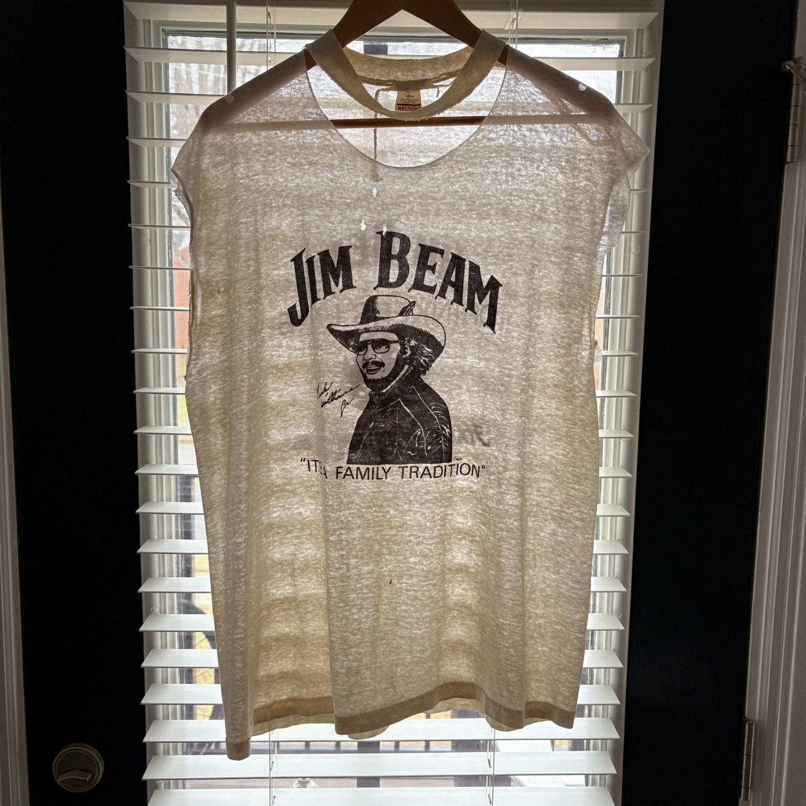 Vintage Vintage Paper Thin Burnout Worn T-Shirt Chopped Threadbare Size US XL / EU 56 / 4 - 3 Thumbnail