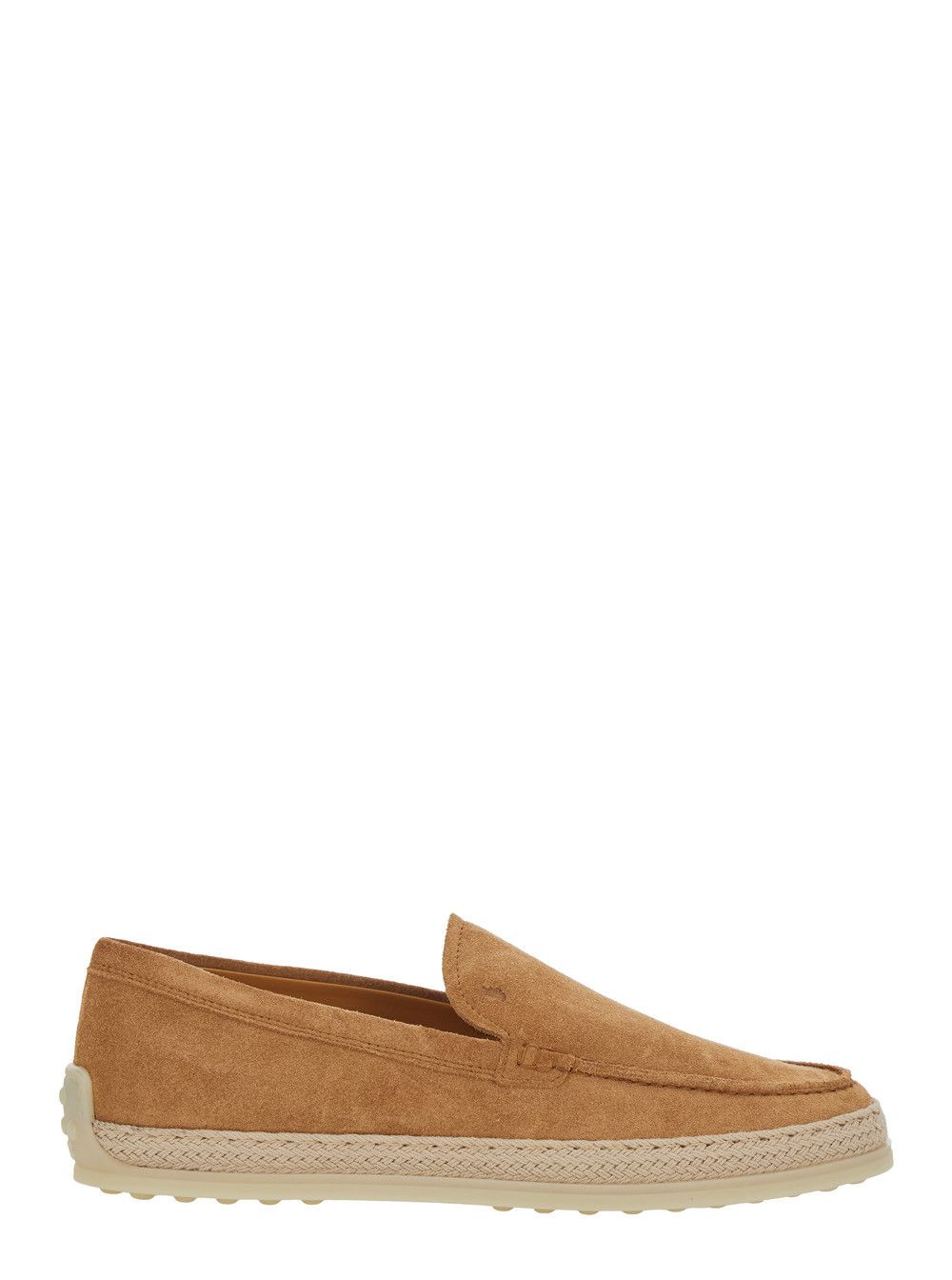 Tod's Loafers with Crocodile-embossed Logo in Brown Suede for Women Size US 9 / IT 39 - 1 Thumbnail