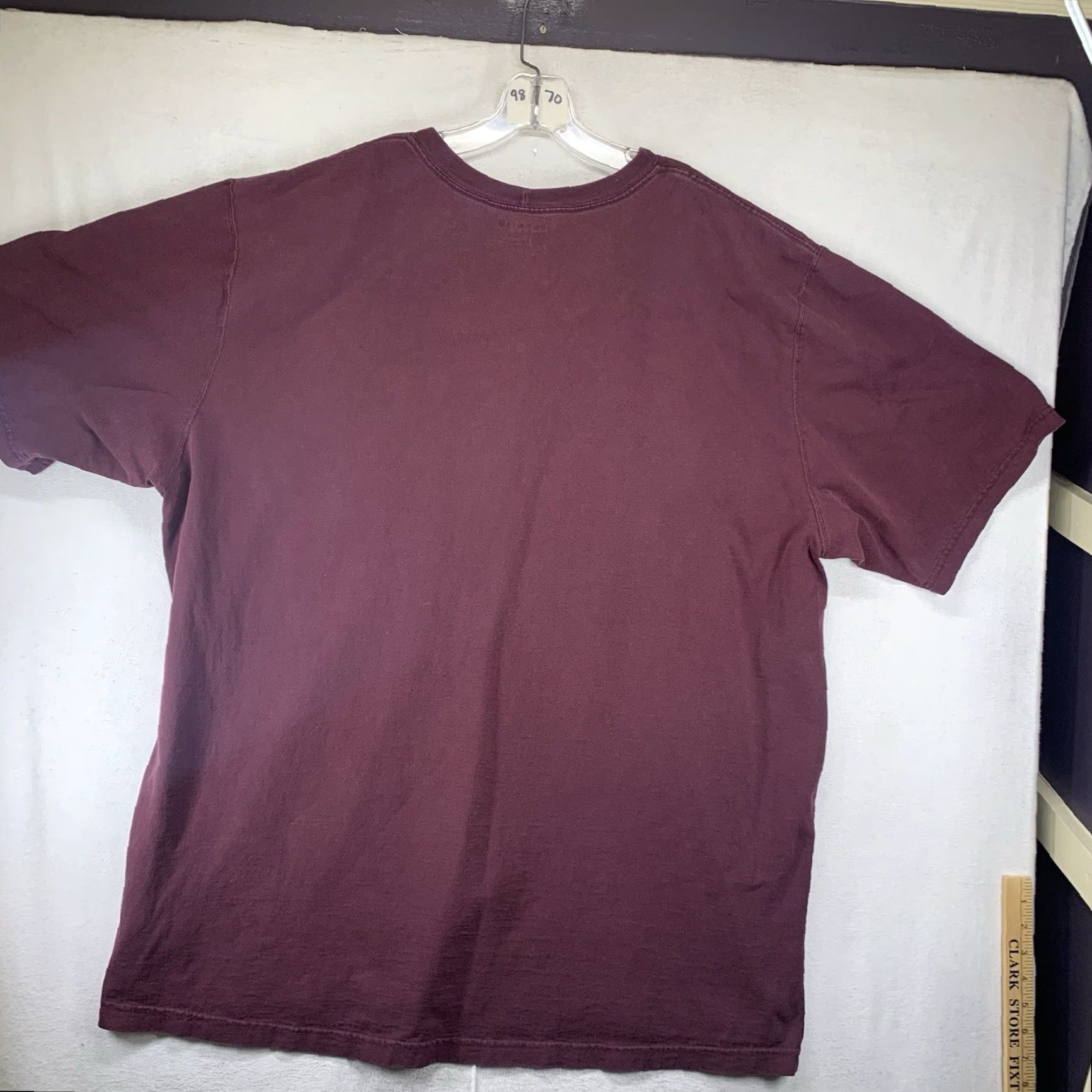 Carhartt Carhartt 2XLT TALL Short Sleeve T-Shirt Mens Crew Neck Cotton All Seasons Loose Fit Logo Port Wine Vintage No Size US XXL / EU 58 / 5 - 2 Thumbnail