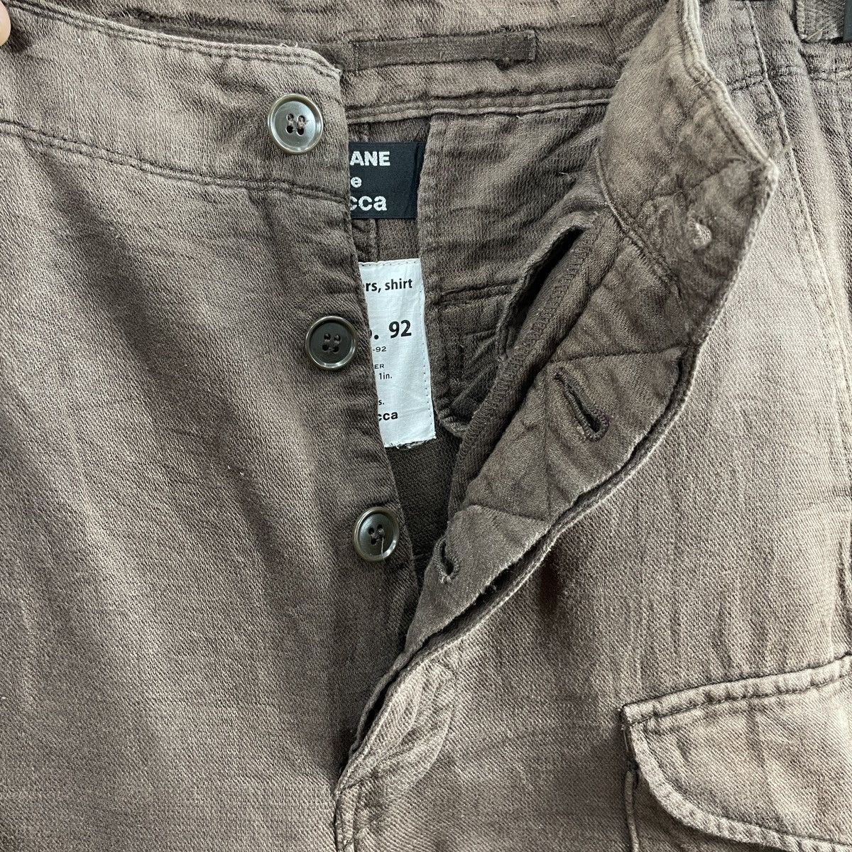 CABANE de ZUCCa × Issey Miyake Vintage Cabane De Zucca Issey Miyake Cargo Pants Size US 33 - 10 Thumbnail