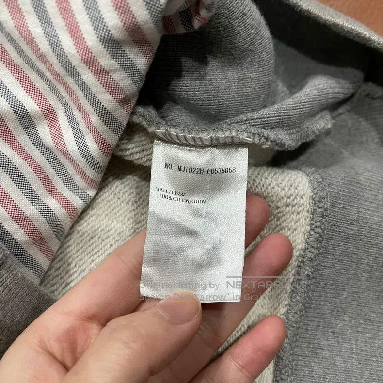 Thom Browne Thom Browne Gray Knit Zipper Hoodie Size US M / EU 48-50 / 2 - 6 Thumbnail