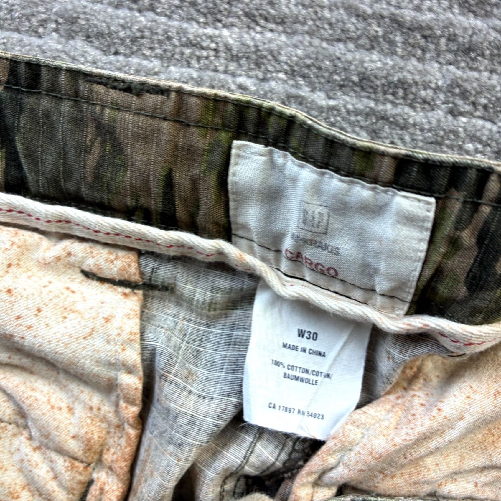 Gap VINTAGE Gap Shorts Mens 30 Cargo Military Paratrooper Tiger Stripe Green Size US 30 / EU 46 - 6 Thumbnail