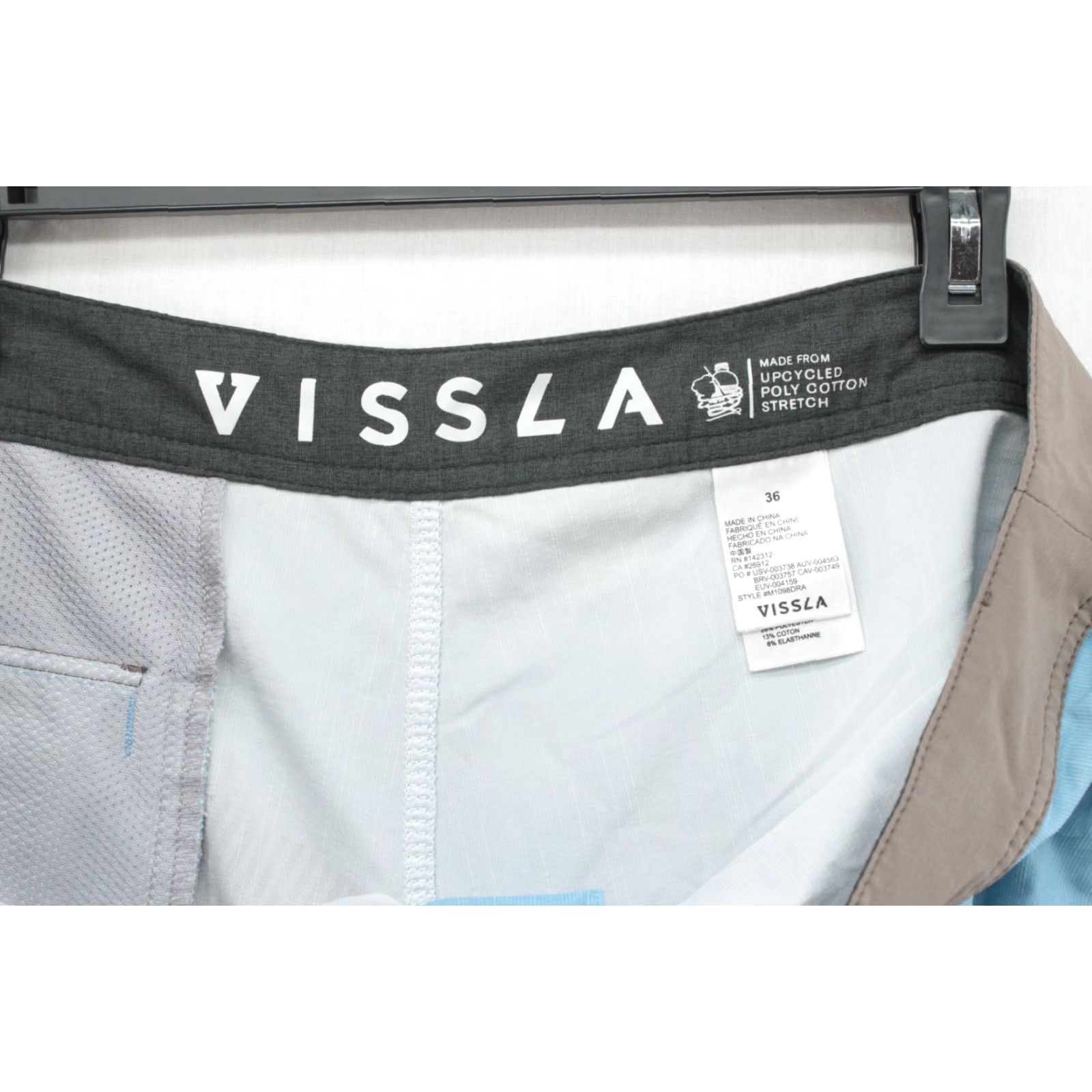 Vissla Vissla Board Shorts Men Size 36 Blue Striped Swim Trunks Beach Surfing Size US 36 / EU 52 - 5 Thumbnail