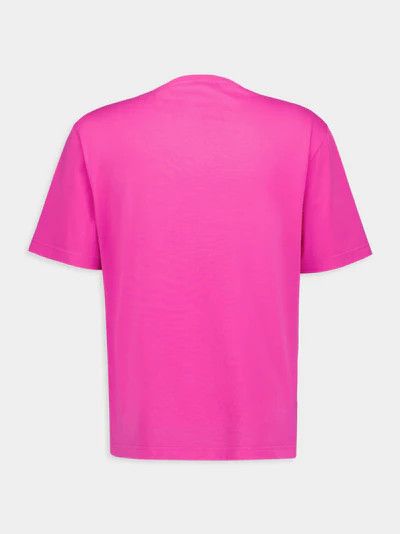 Palm Angels o1gr1nt0425 Embroidered Logo Slim T-Shirt in Fuchsia Size US M / EU 48-50 / 2 - 2 Thumbnail