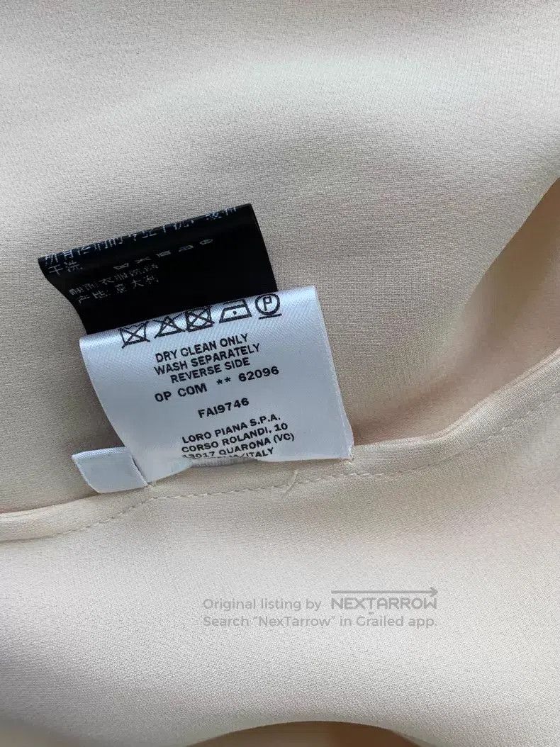 Loro Piana Loro Piana Apricot High-Neck Long Sleeve Shirt Size S / US 4 / IT 40 - 7 Thumbnail