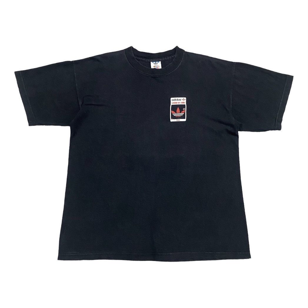Adidas Vintage 90s Adidas France Trefoil Tshirt Size US L / EU 52-54 / 3 - 2 Thumbnail