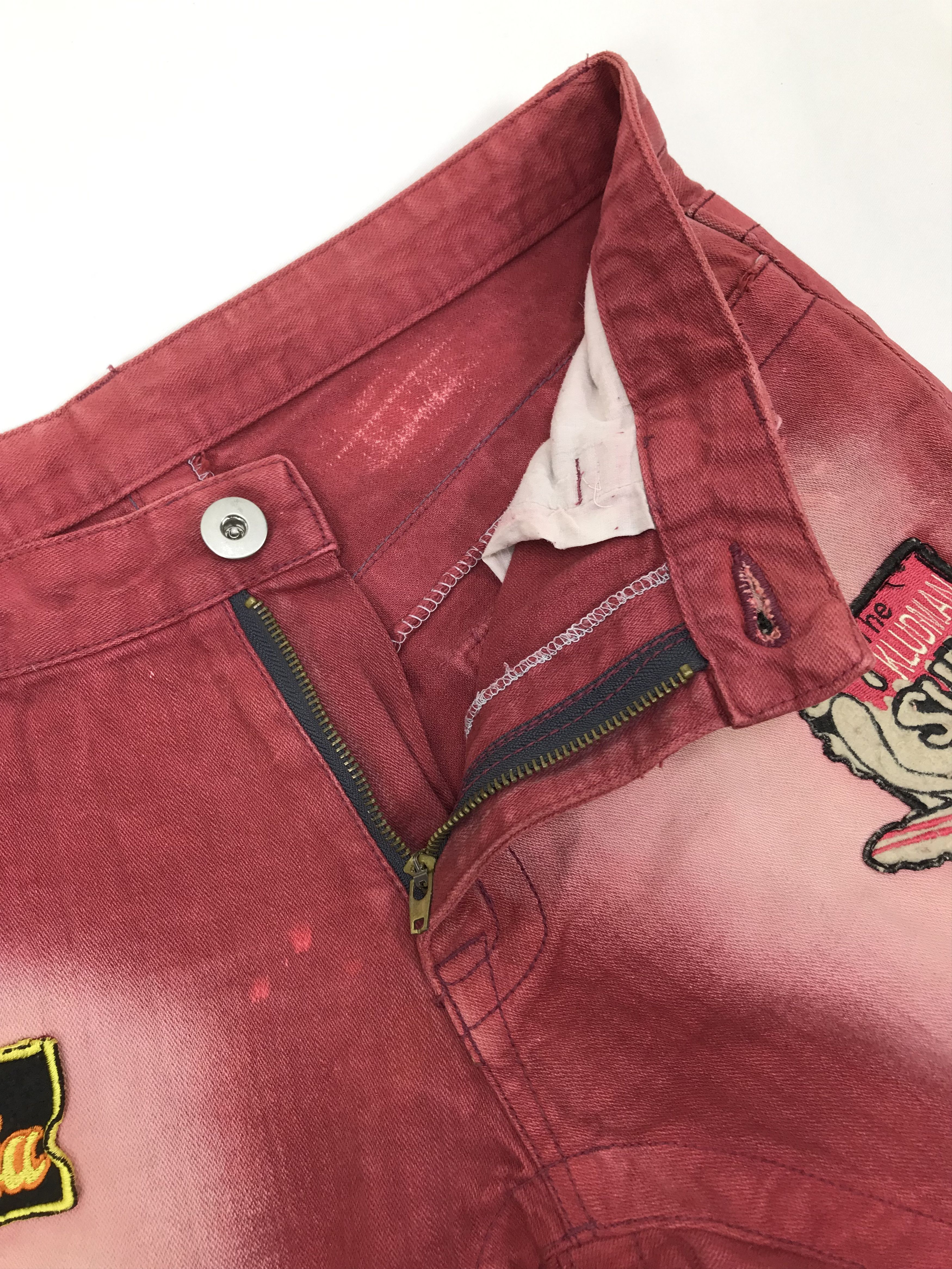 Hysteric Glamour Vintage Hysteric Glamour Patched Hawaiian Flare Jeans Size US 32 / EU 48 - 9 Thumbnail