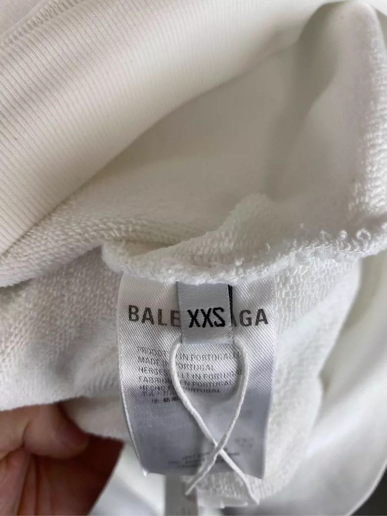 Balenciaga Balenciaga Torch Embroidered Hoodie Hoodie Hoodie White Size US XXS / EU 40 - 5 Thumbnail