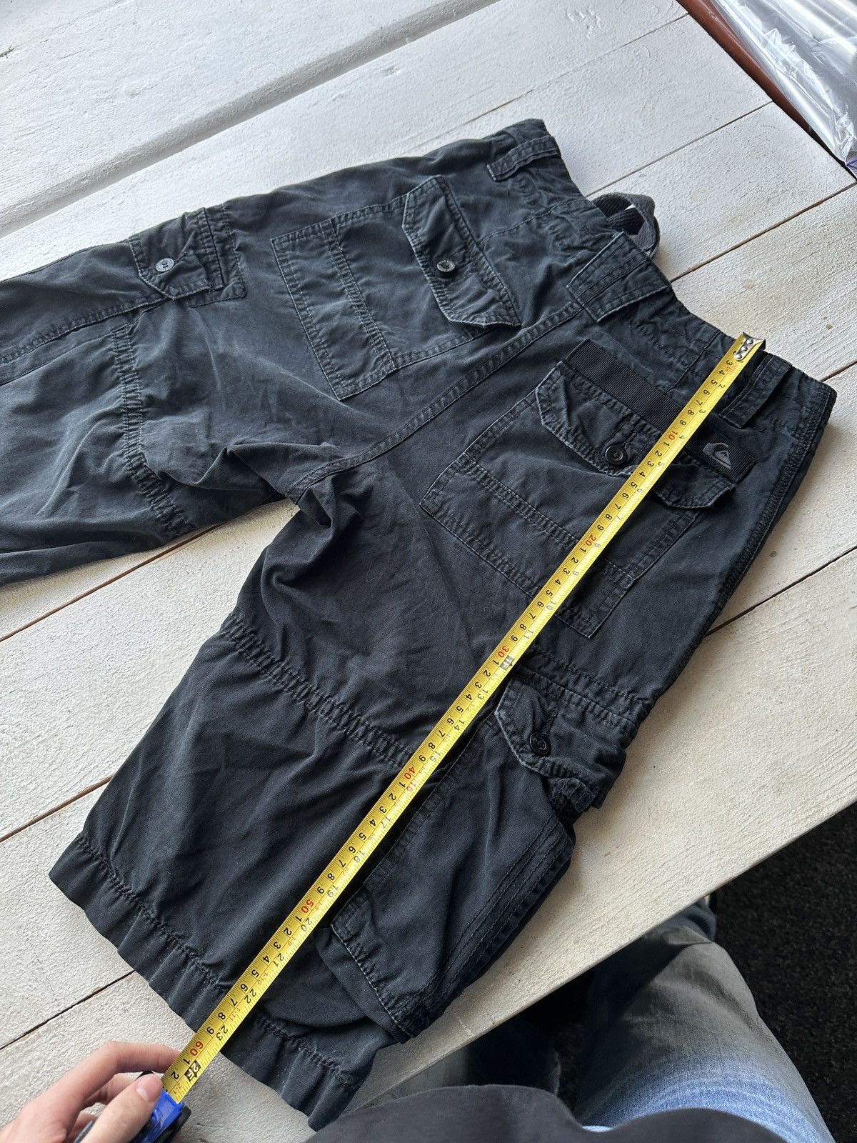 Quiksilver 🚨VNTG Quiksilver CARGO Shorts Big Logo Y2K Style 90s Surfing Size US 28 / EU 44 - 13 Thumbnail
