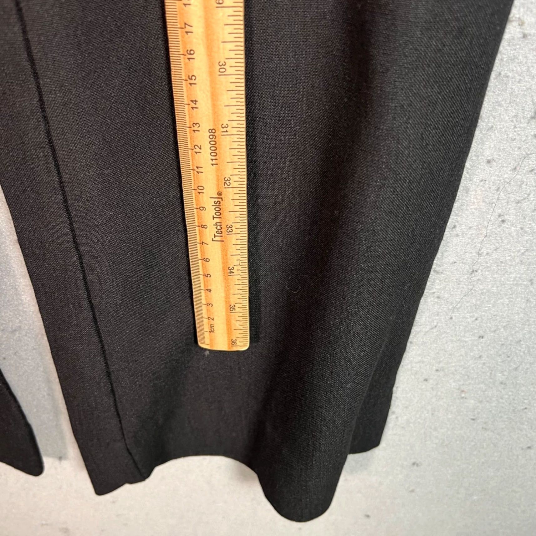Nordstrom Nordstrom Womens Size 4 Wide Leg Black Dress Pants Polyester Blend Size 27" / US 4 / IT 40 - 6 Thumbnail