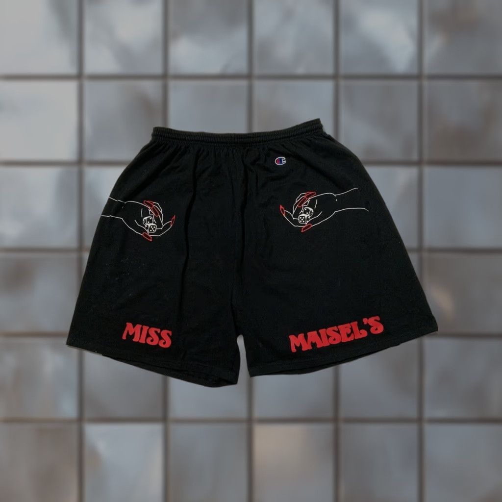 Champion VINTAGE Champion Miss Maisel’s Dice Game Hands Black Athletic Shorts Sz. 3XL Mens Athletic Shorts Black 3XL Size US 39 - 1 Thumbnail