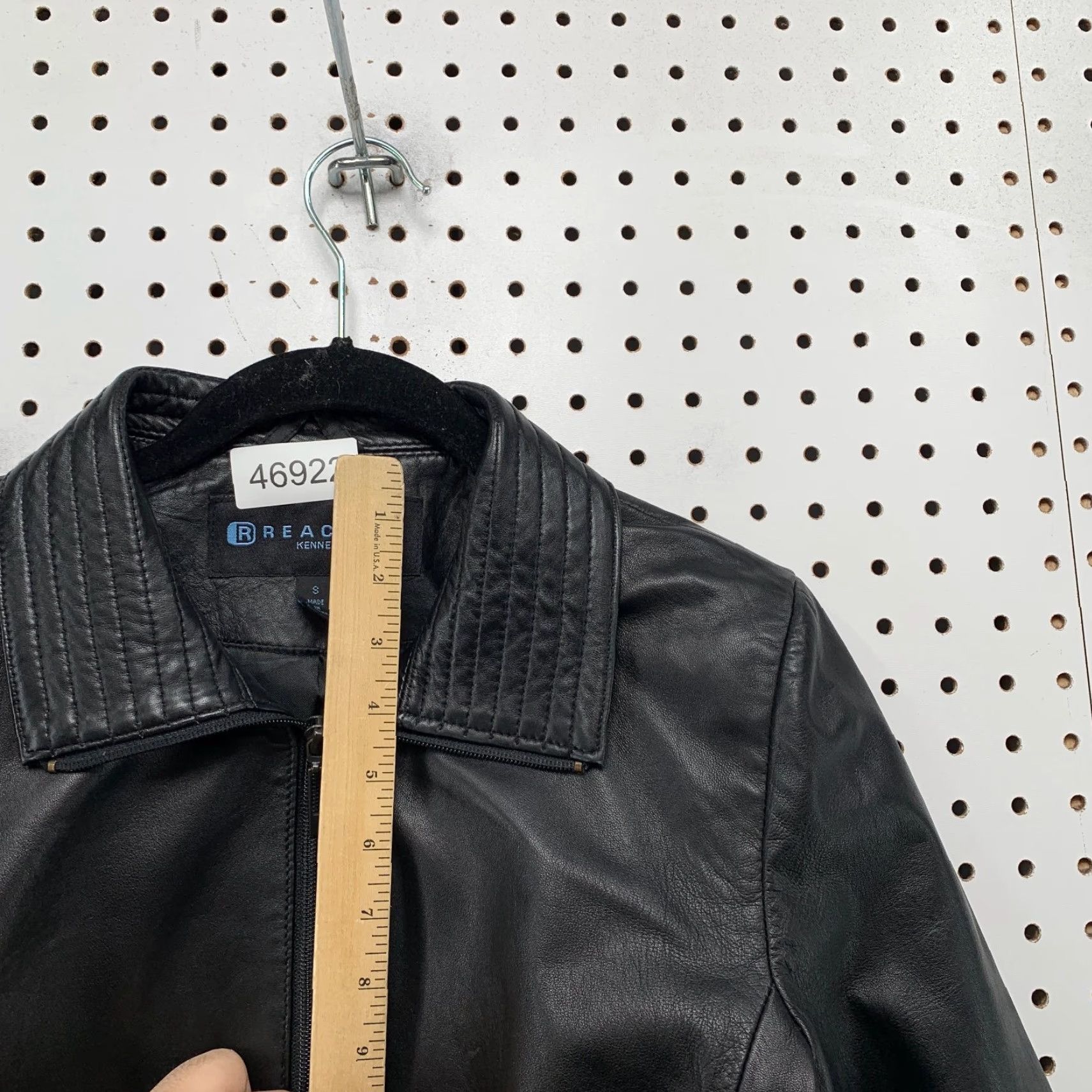 Kenneth Cole Kenneth Cole Leather Jacket Women Small Black Lightweight Y2K Business Work Size S / US 4 / IT 40 - 7 Thumbnail