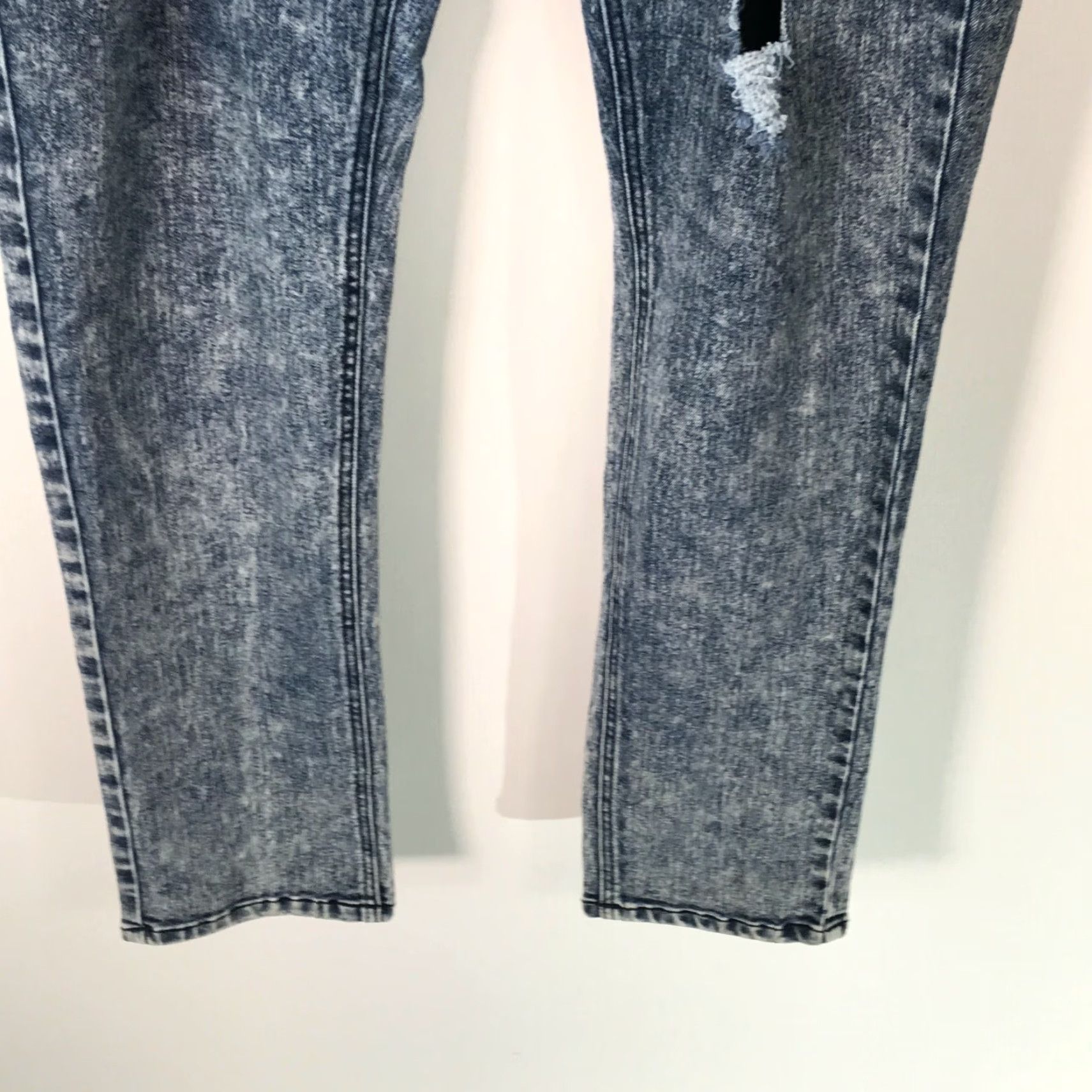 Vintage Ashley Stewart Jeans Women Distressed Stretch Skinny Blue Denim Size 16 38X32 Size 38" / US 16 / IT 52 - 5 Thumbnail