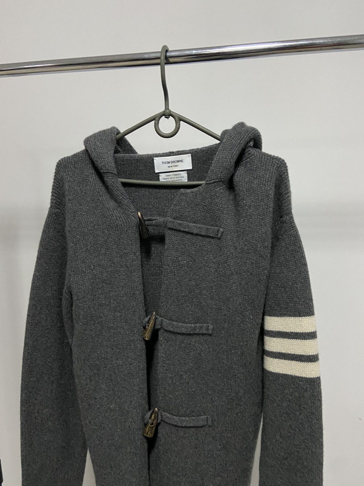 Thom Browne Thom Browne cardigan sweater knitted cashmere vintage hooded Size US S / EU 44-46 / 1 - 2 Thumbnail