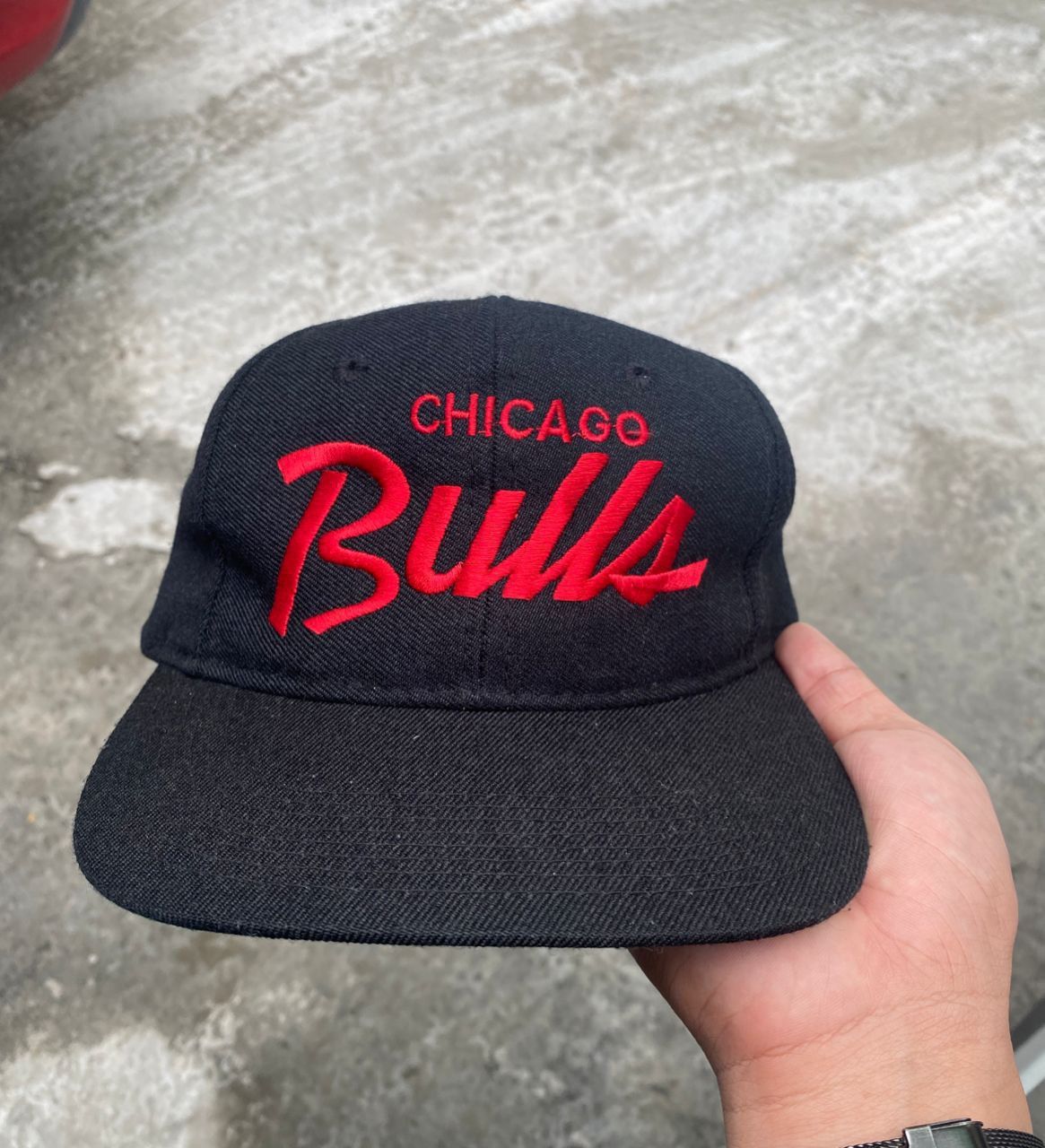 NBA × Sports Specialties × Vintage 90s Chicago Bulls single line SnapBack Youngan tag/snap Size ONE SIZE - 1 Thumbnail