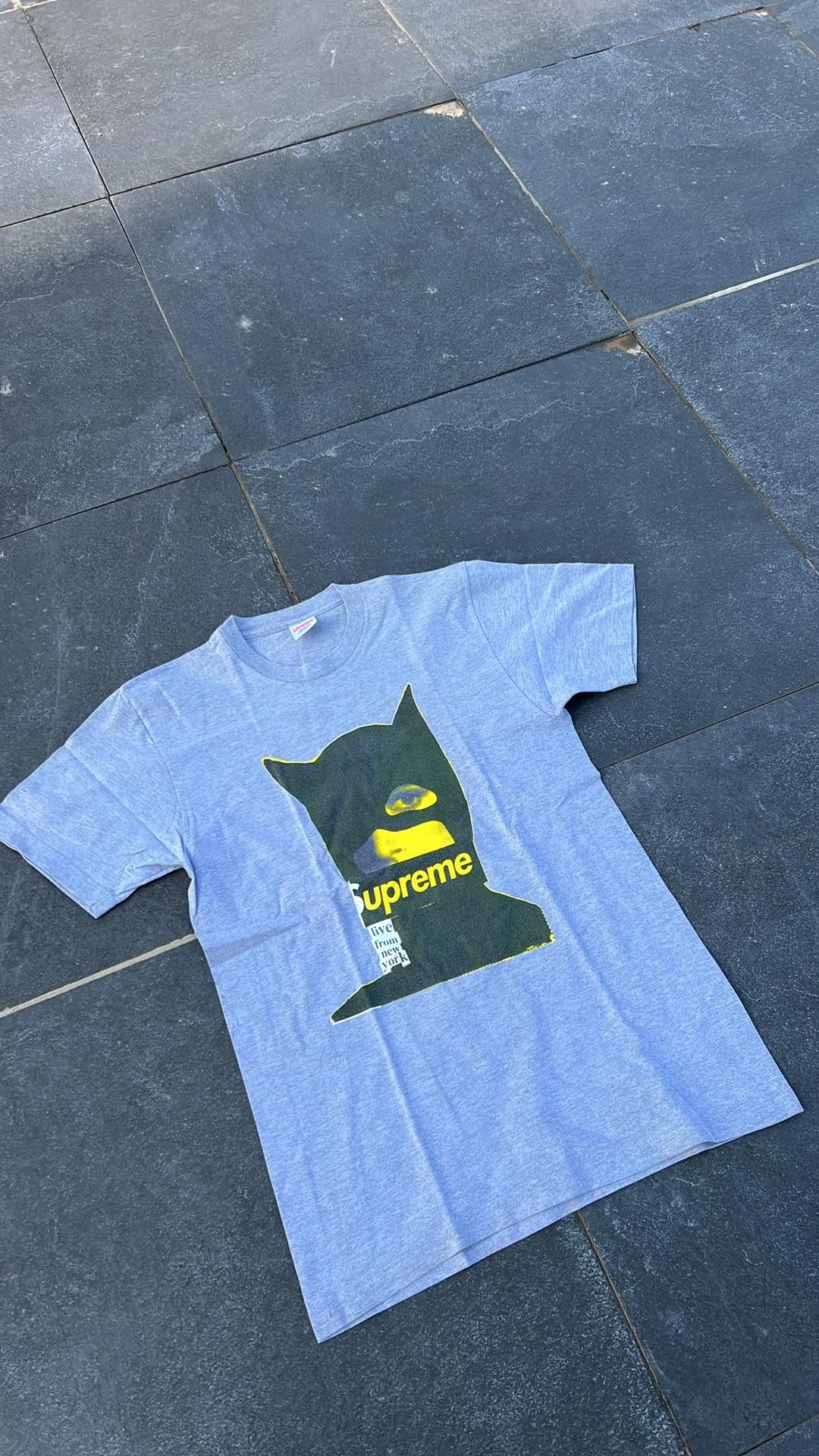 image of Hype x Supreme Catwoman Tee S/s 2013 Size M in Grey, Men's
