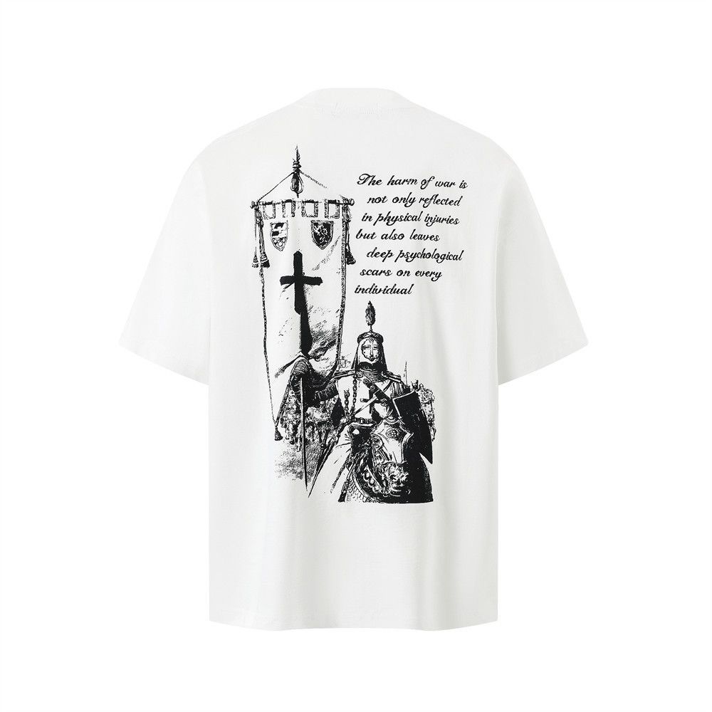 Vintage Men's round neck cross figure print T-shirt Size US M / EU 48-50 / 2 - 1 Thumbnail