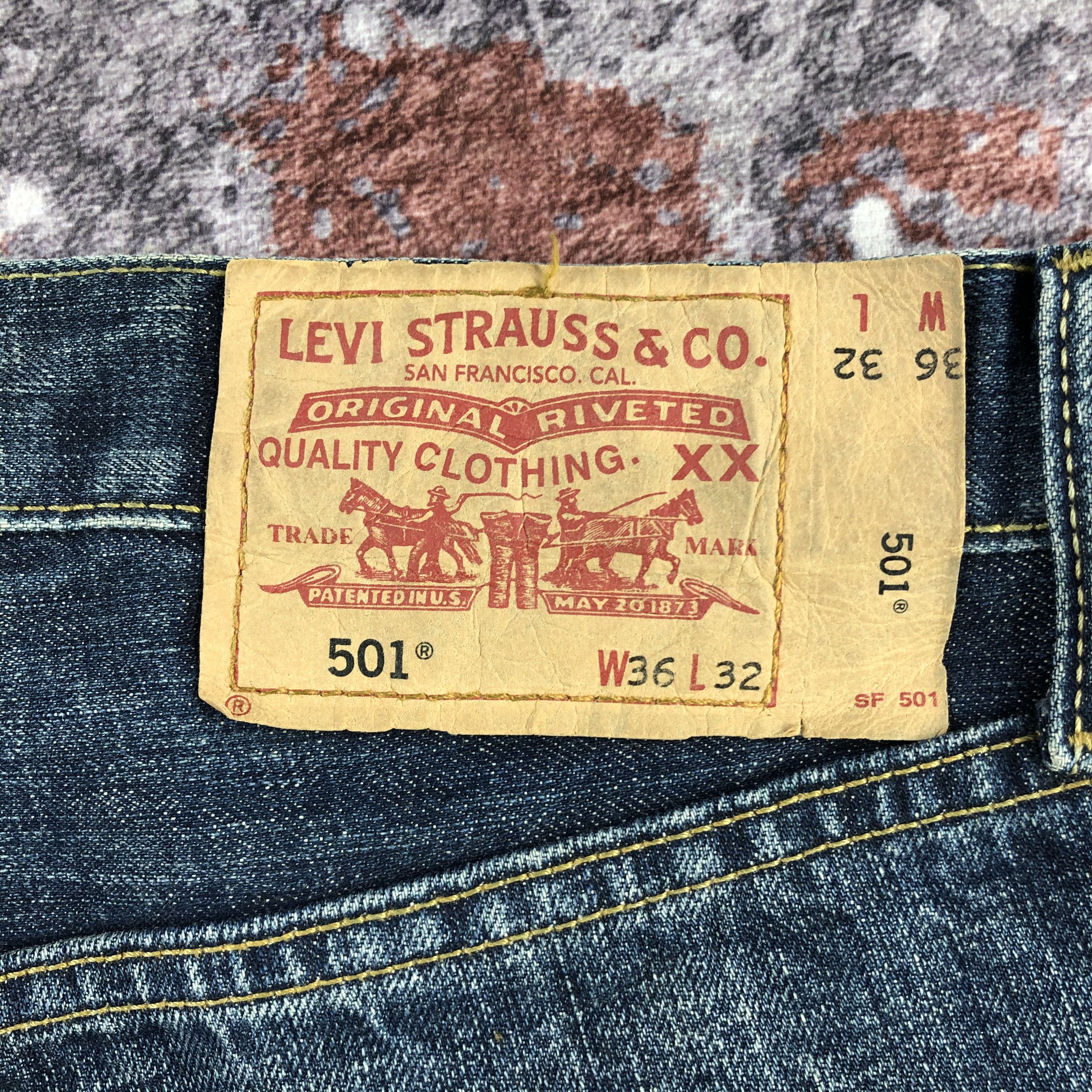 Levi's × Vintage Vintage 90s Levis 501 Jeans-JM2268 Size US 37 - 6 Thumbnail