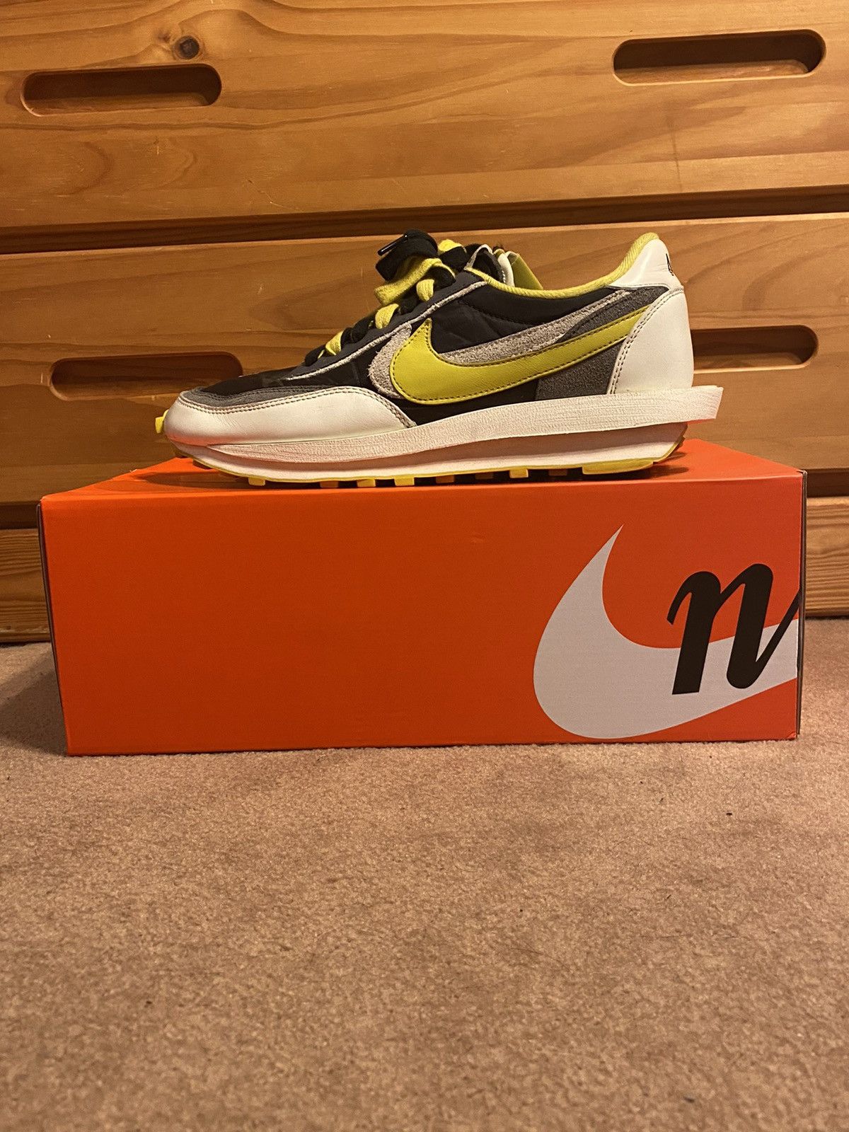 Nike × Sacai × Undercover Nike Sacai Undercover LDWaffle Bright Citron Size 11.5 Size US 11.5 / EU 44-45 - 1 Thumbnail