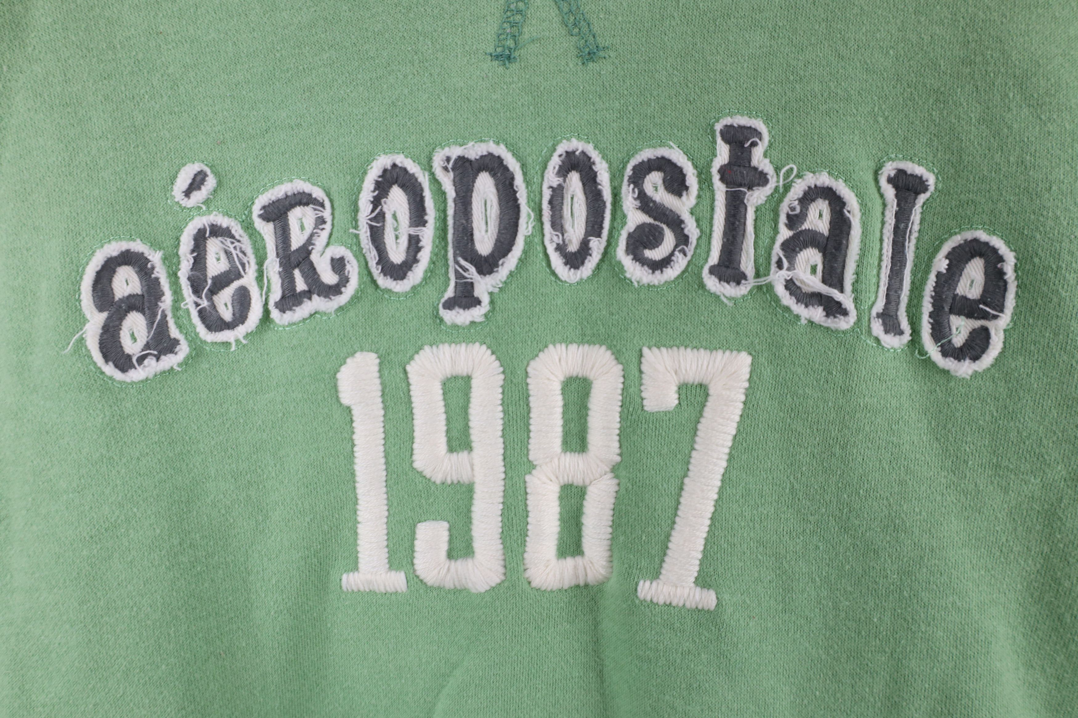 Aeropostale × Vintage Vintage 90s Y2K Aeropostale Spell Babydoll Hoodie Sweatshirt Size XS / US 0-2 / IT 36-38 - 4 Thumbnail