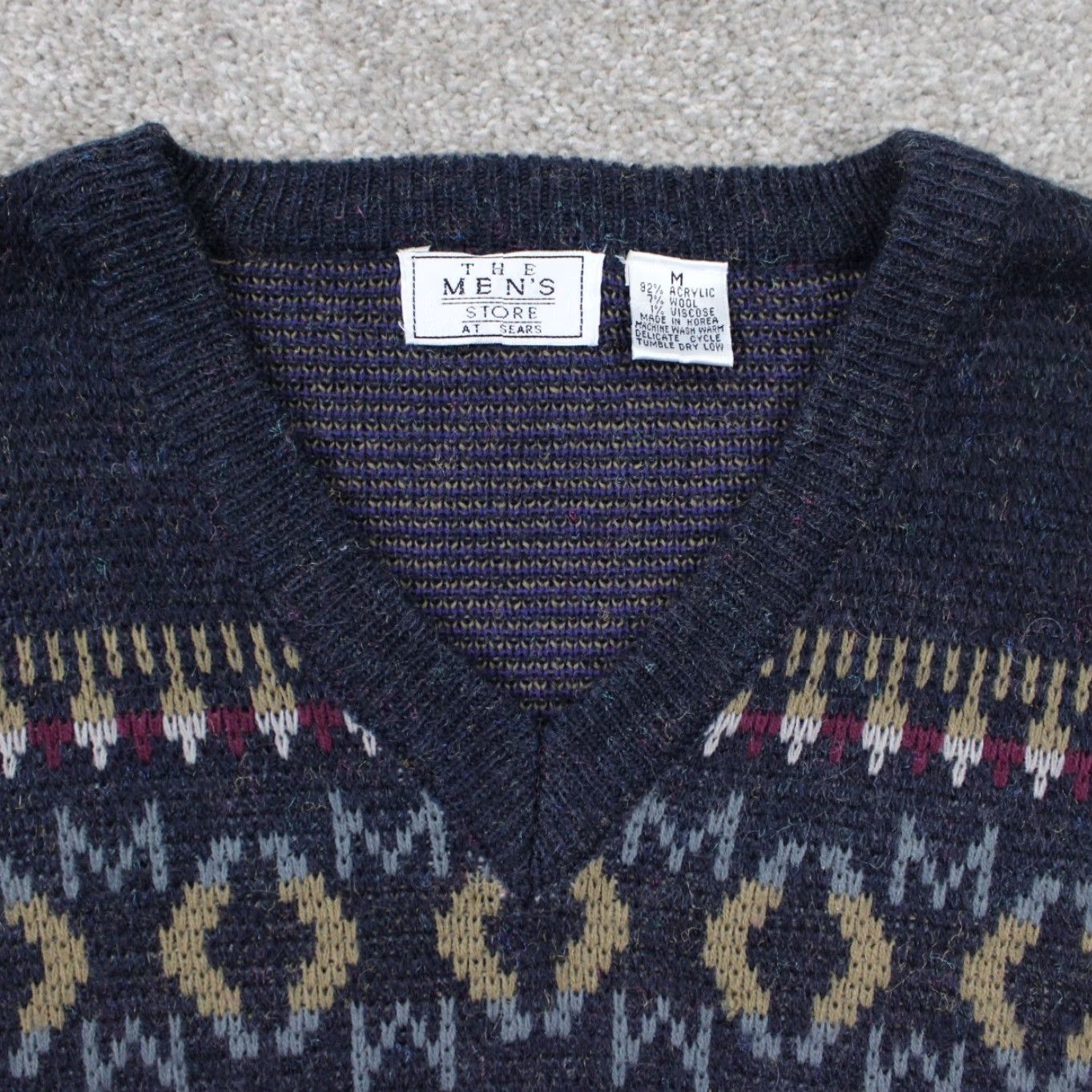 Sears VINTAGE Sears Mens Sweater Shirt? Size US M / EU 48-50 / 2 - 5 Thumbnail