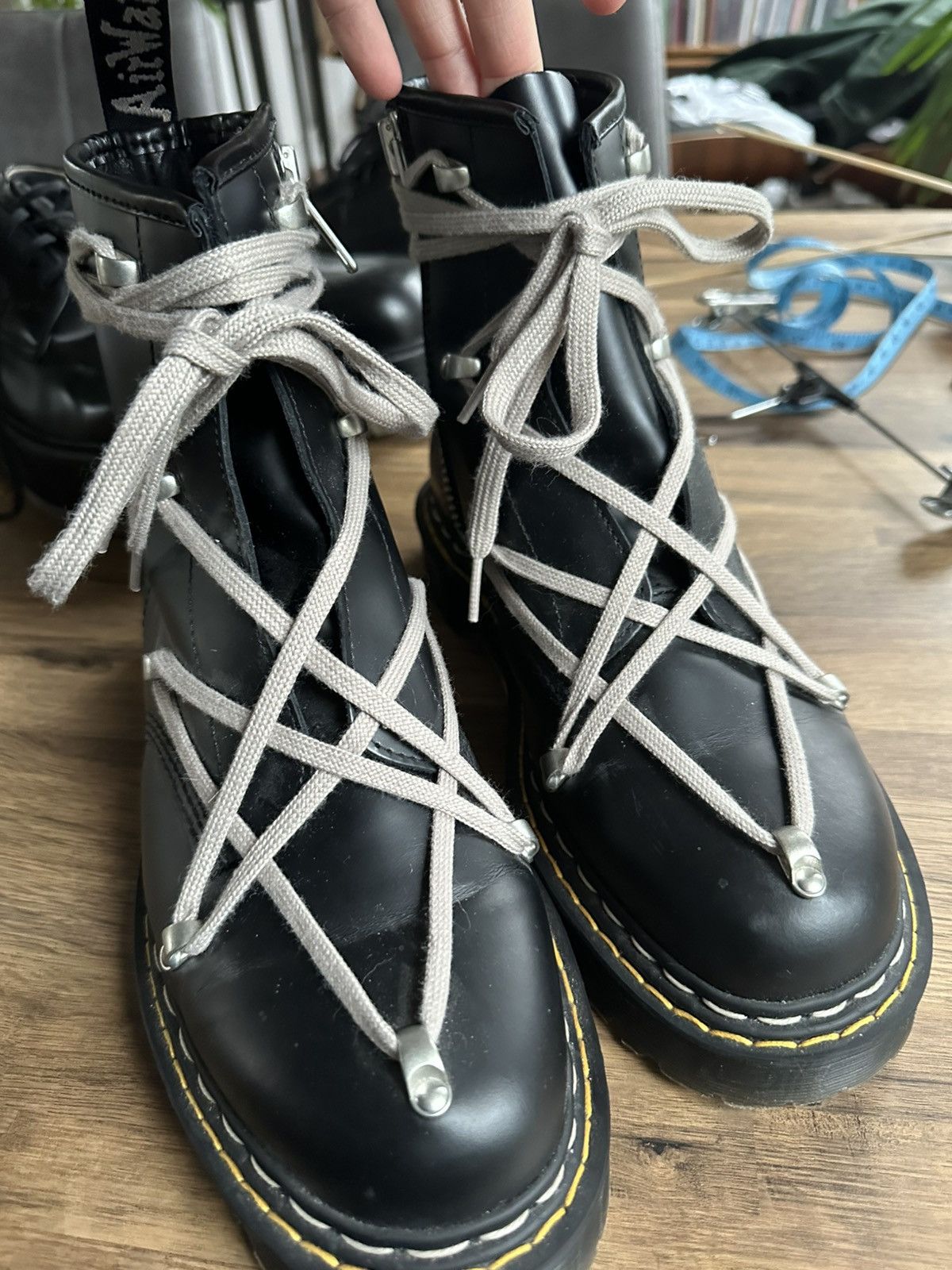 Dr. Martens × Rick Owens Dr Martens x Rick Owens 1460 Bex Size US 9.5 / EU 42-43 - 1 Thumbnail