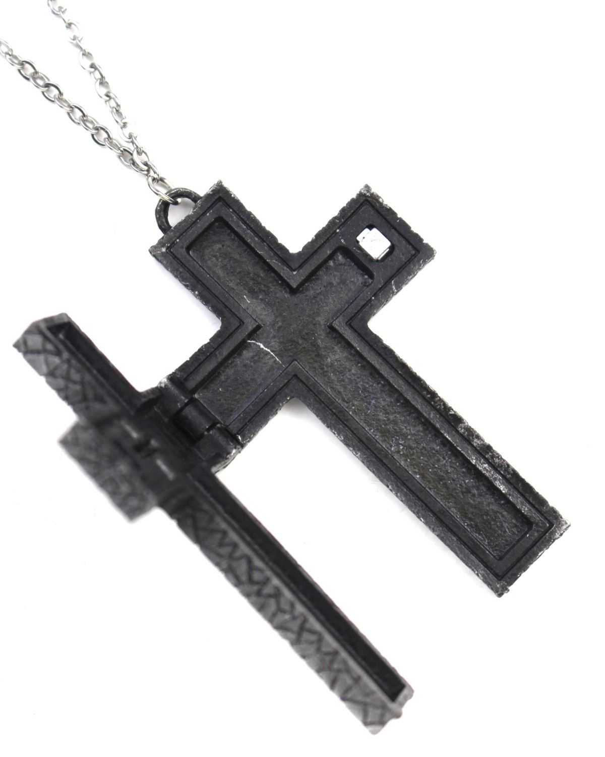 Vintage 2000S JAPANESE MADE LOCKED CROSS GOTHIC REVIVAL NECKLACE Size ONE SIZE - 4 Thumbnail