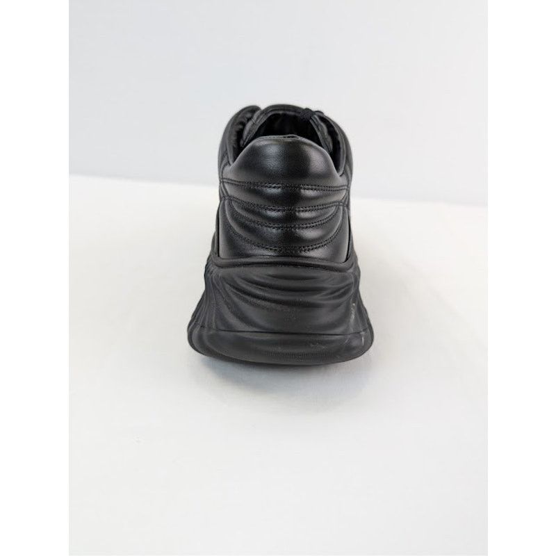 Gucci o1rshd1 Ripple Leather Sneakers in Black Size US 11.5 / EU 44-45 - 14 Thumbnail