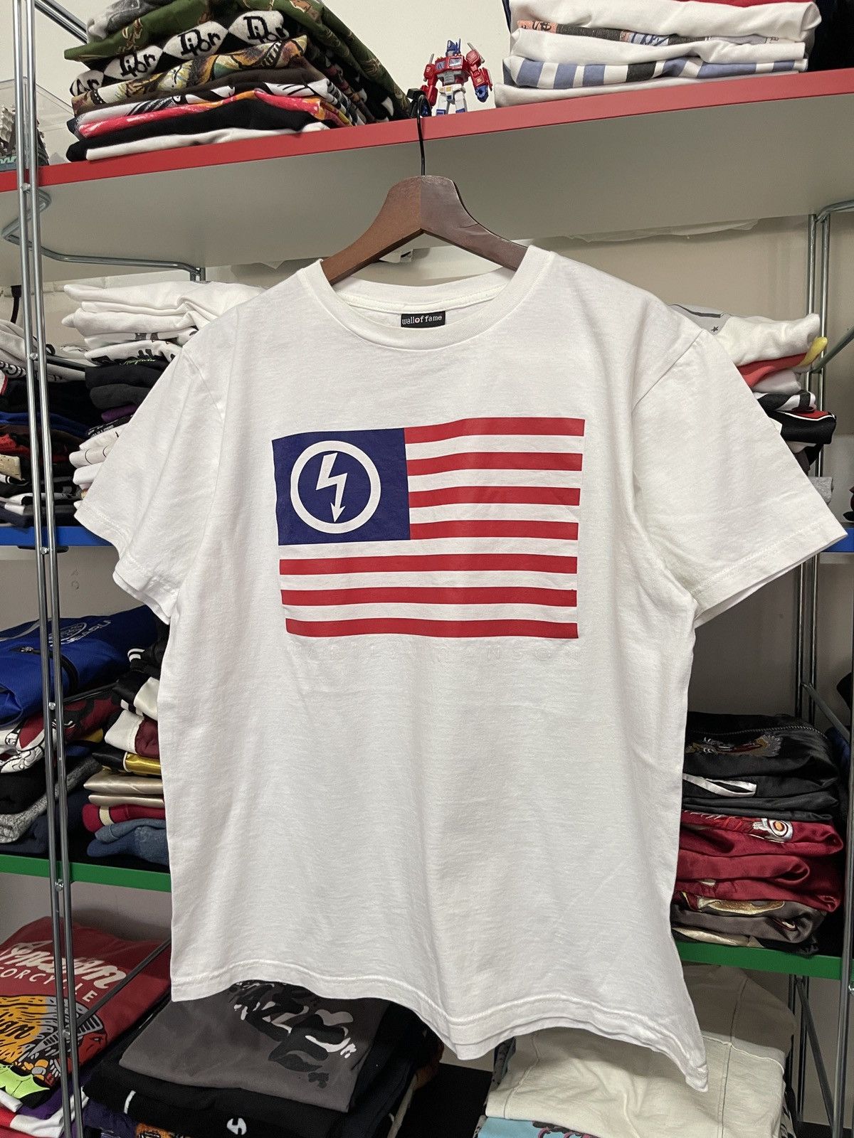Band Tees Vintage Marilyn Manson Flag Band Tee Size US L / EU 52-54 / 3 - 3 Thumbnail