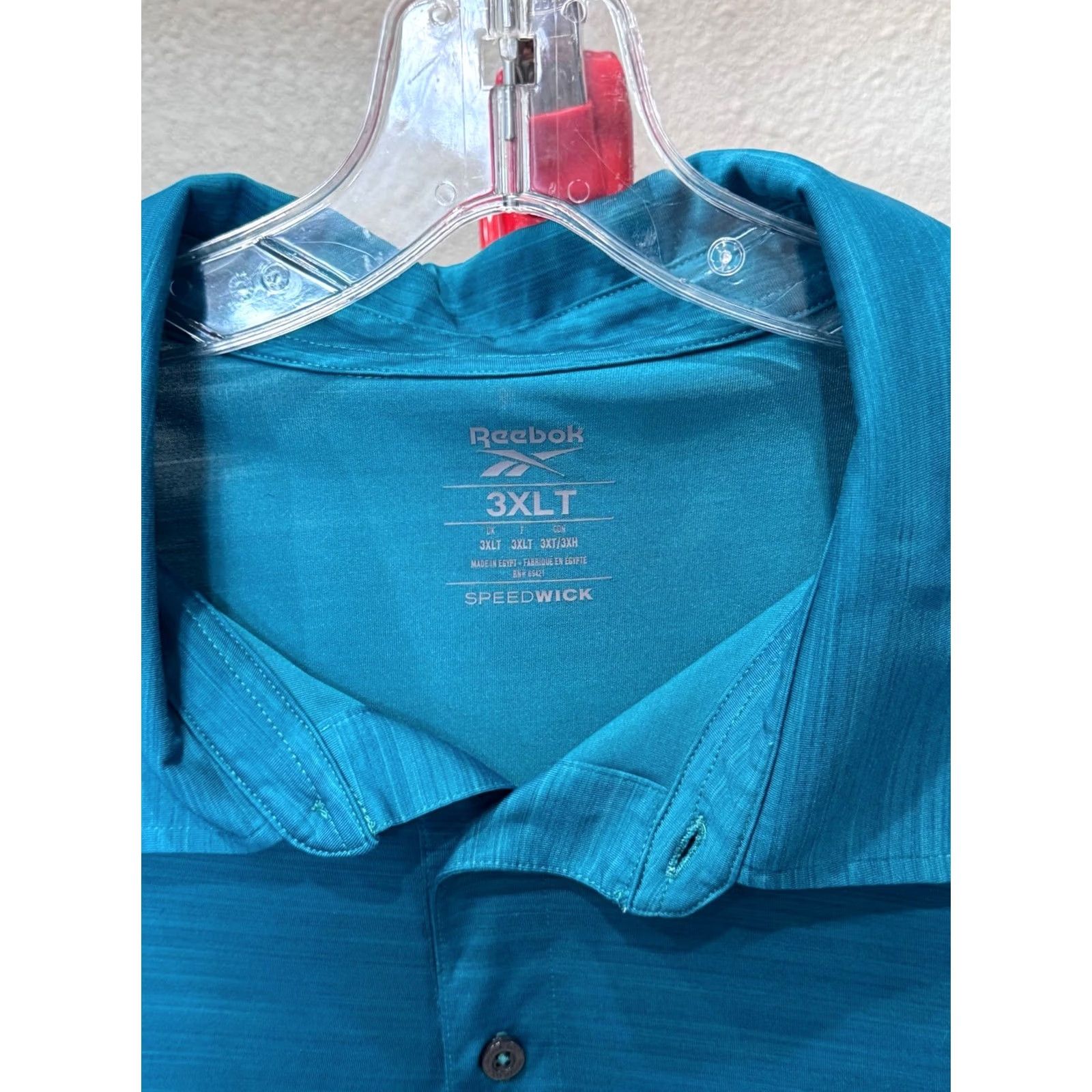 Reebok Reebok POLO SHIRT Golf Sea Green Stripe 3XLT 3XL Tall Mens Size US XXL / EU 58 / 5 - 4 Thumbnail