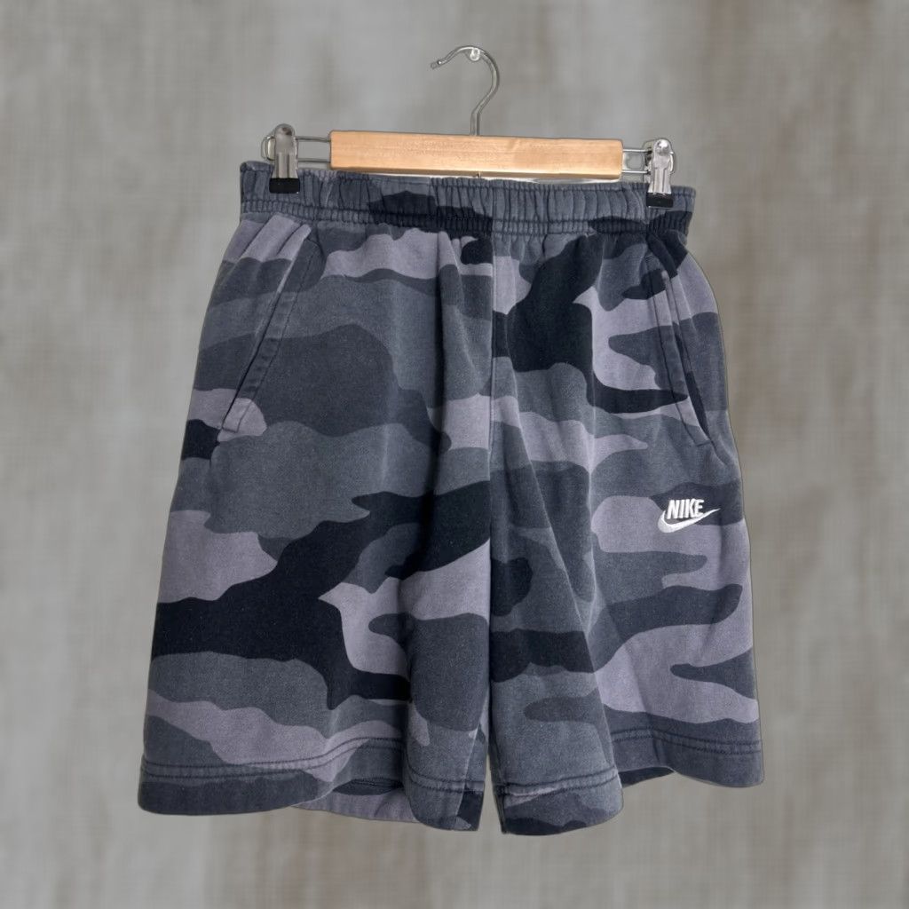 Nike Nike Sportswear NSW Men’s Club Fleece Gray Camouflage Shorts S Size US 29 - 1 Thumbnail