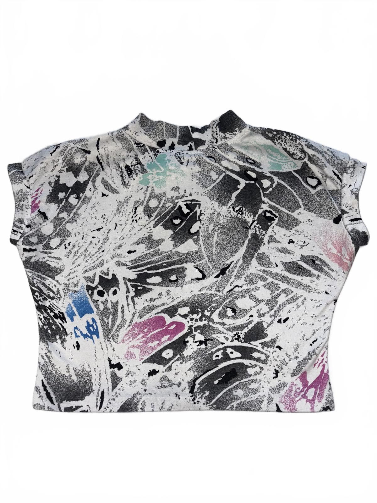 Soffe Soffe Vintage Butterfly Print Cropped Top Size M / US 6-8 / IT 42-44 - 1 Thumbnail