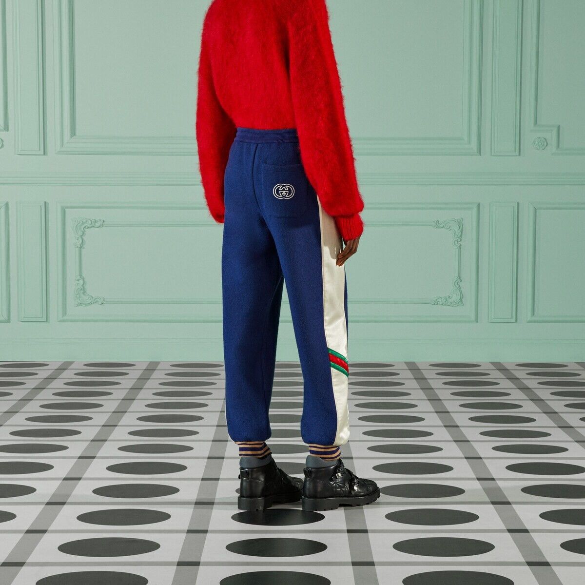 Gucci o1s1wg111025 Wool Jersey Jogging Pant in Multicolor Size US 30 / EU 46 - 6 Thumbnail