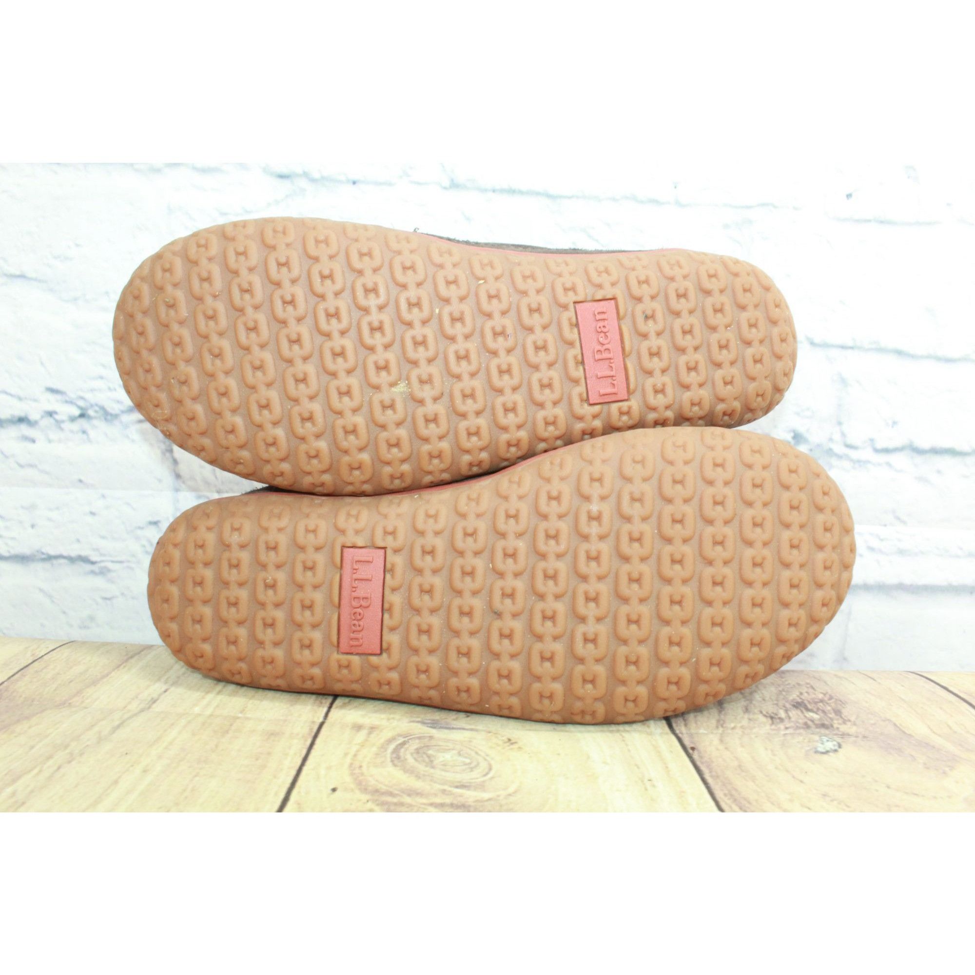 L.L. Bean LL Bean Men's Suede Fleece Lined Mountain Moccasin Slippers Size US 10 / EU 43 - 10 Thumbnail