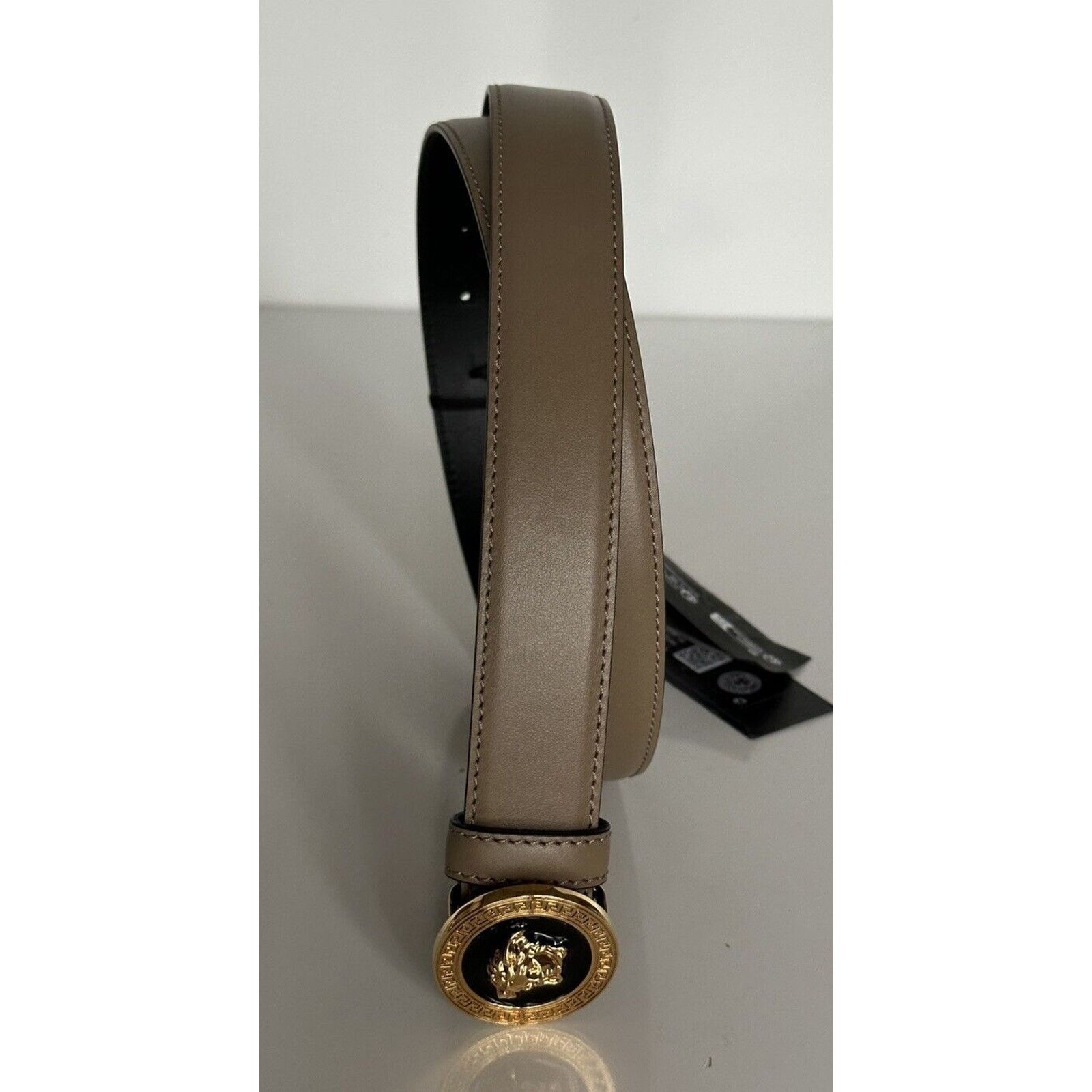 Versace Versace Medusa-Buckle Brown Leather Belt 125 (50) 1012369 Size ONE SIZE - 9 Thumbnail