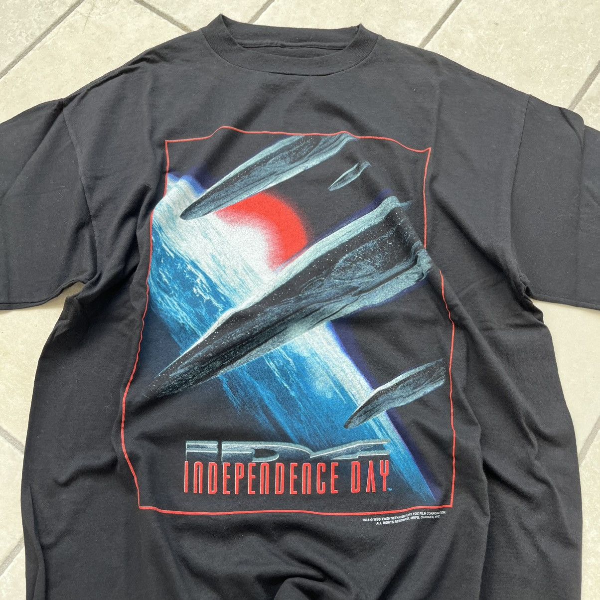 Vintage Vintage 1996 Independence Day movie promo tee XL Size US XL / EU 56 / 4 - 2 Thumbnail