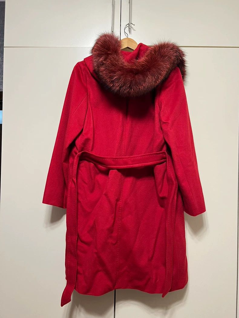 Other Max Mara Classic bathrobe Burgundy coat Size L / US 10 / IT 46 - 2 Thumbnail