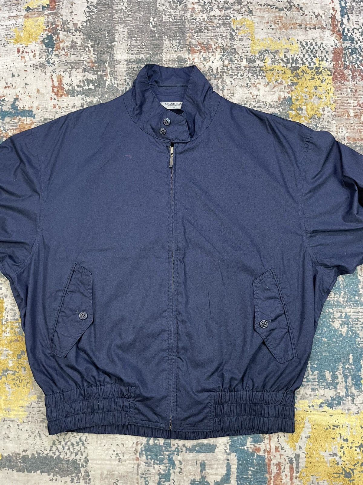 Grand Slam Vtg Grandslam Navy Haringgttone Jacket Size US L / EU 52-54 / 3 - 7 Thumbnail