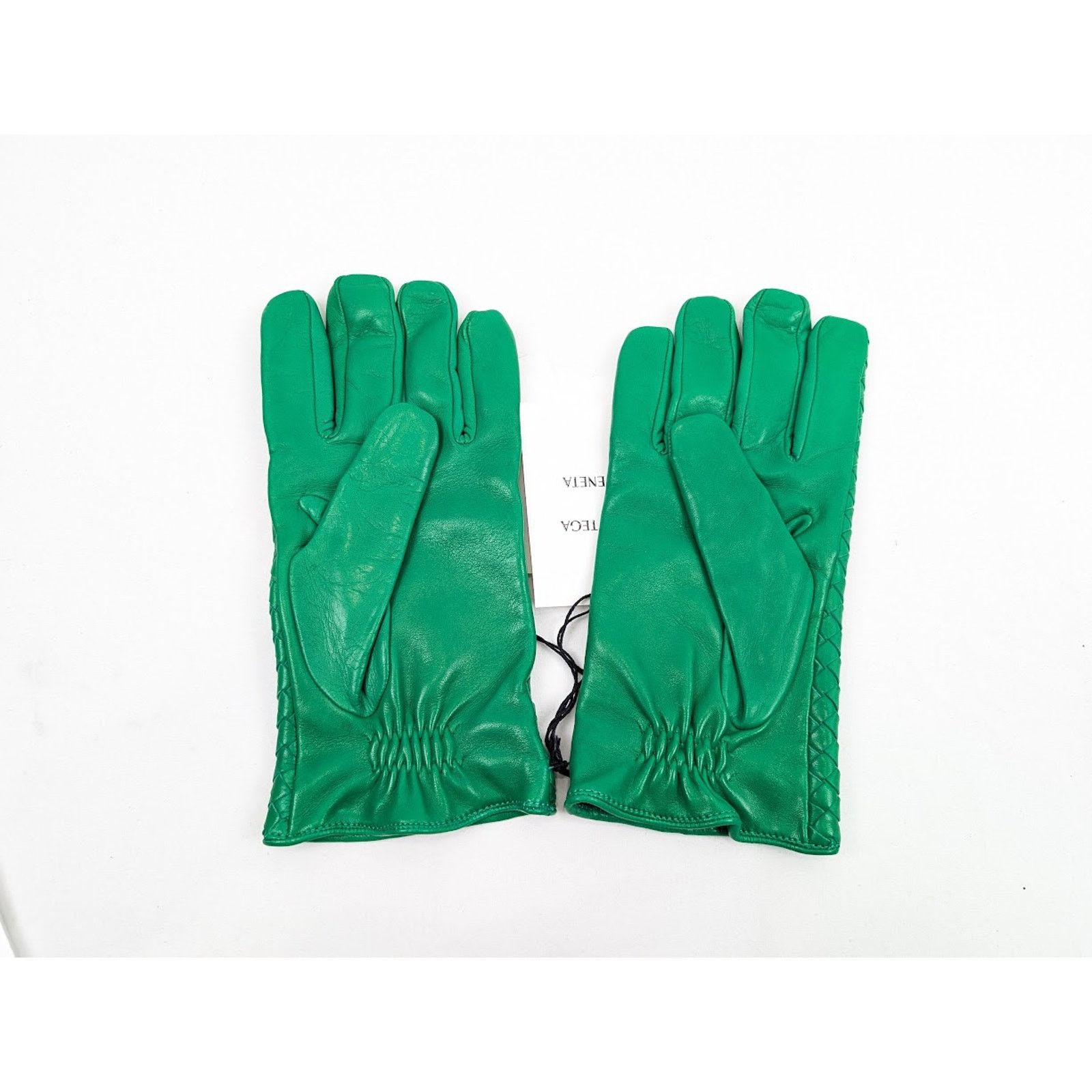 Bottega Veneta o1rshd1 Size : 7.5 / Nappa Intrecciao Leather Gloves Parkeet Size ONE SIZE - 6 Thumbnail