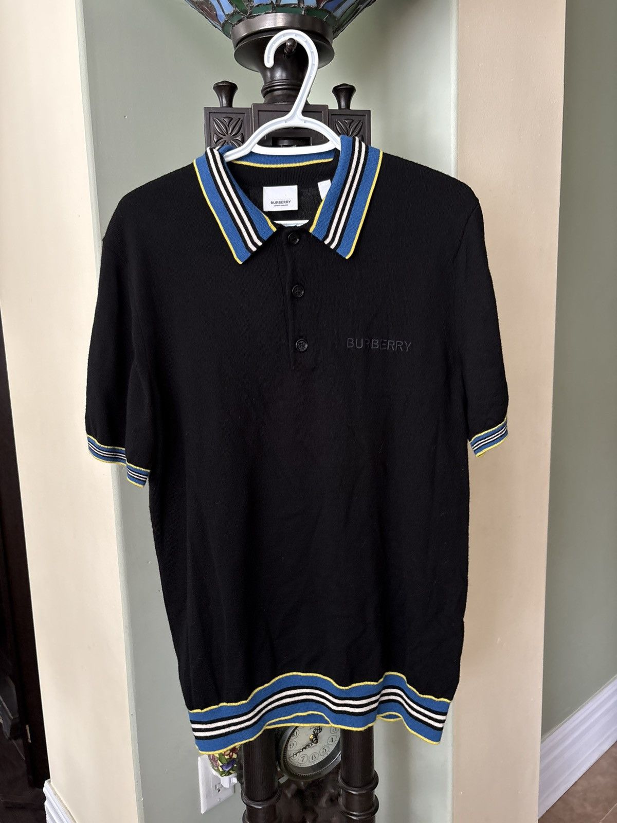 Burberry Merino Wool Stripe Burberry Button Up Size US M / EU 48-50 / 2 - 1 Thumbnail