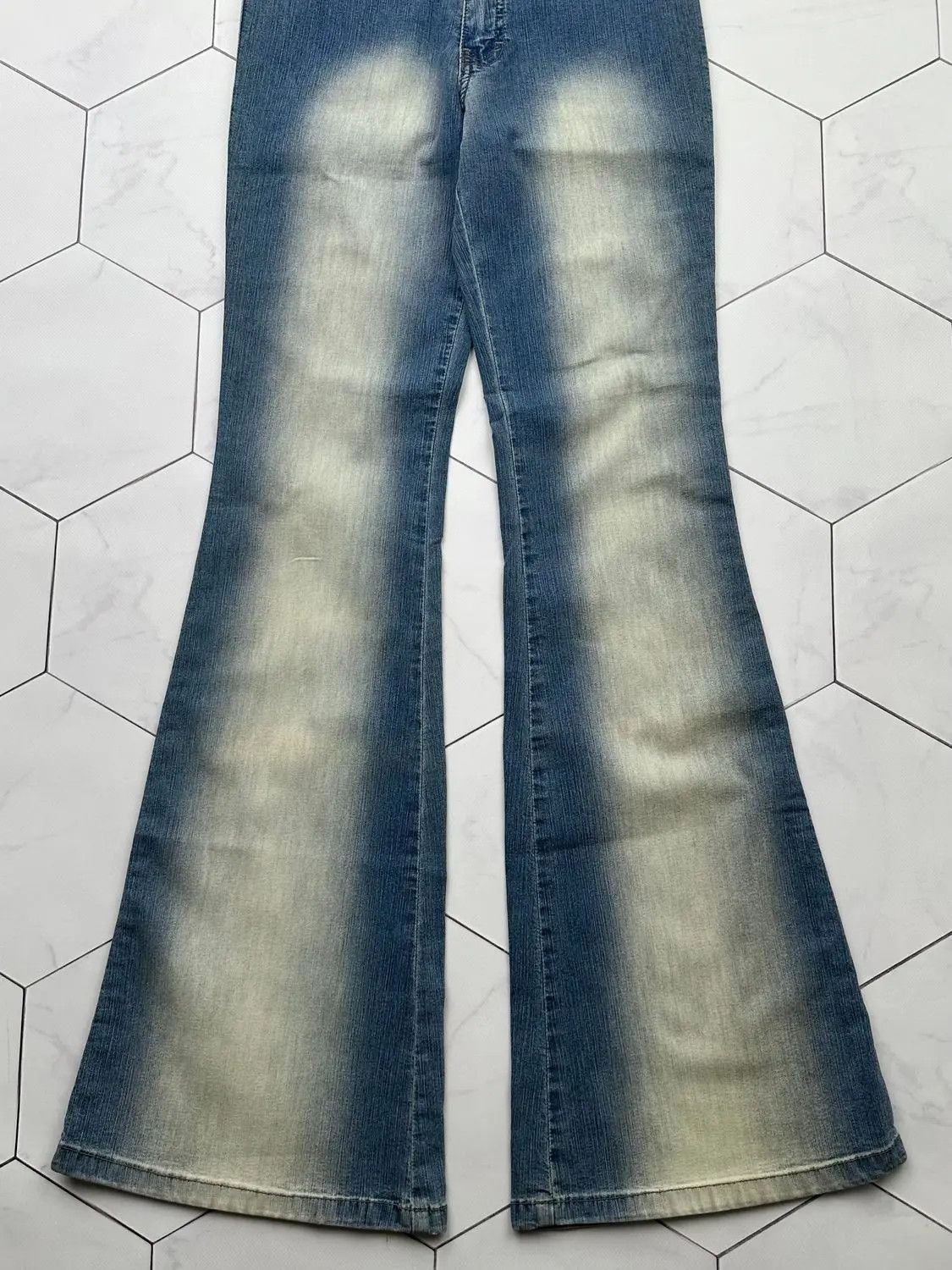 Vintage Vintage Faded Flare Jeans (B439)E2 Size 27" / US 4 / IT 40 - 3 Thumbnail