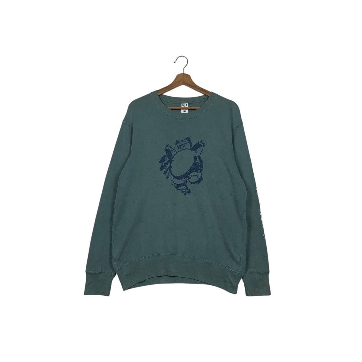 Pokemon × Uniqlo POKEMON x JAMES JARVIS Snorlax Sweatshirt #2634-C118 Size US M / EU 48-50 / 2 - 1 Thumbnail