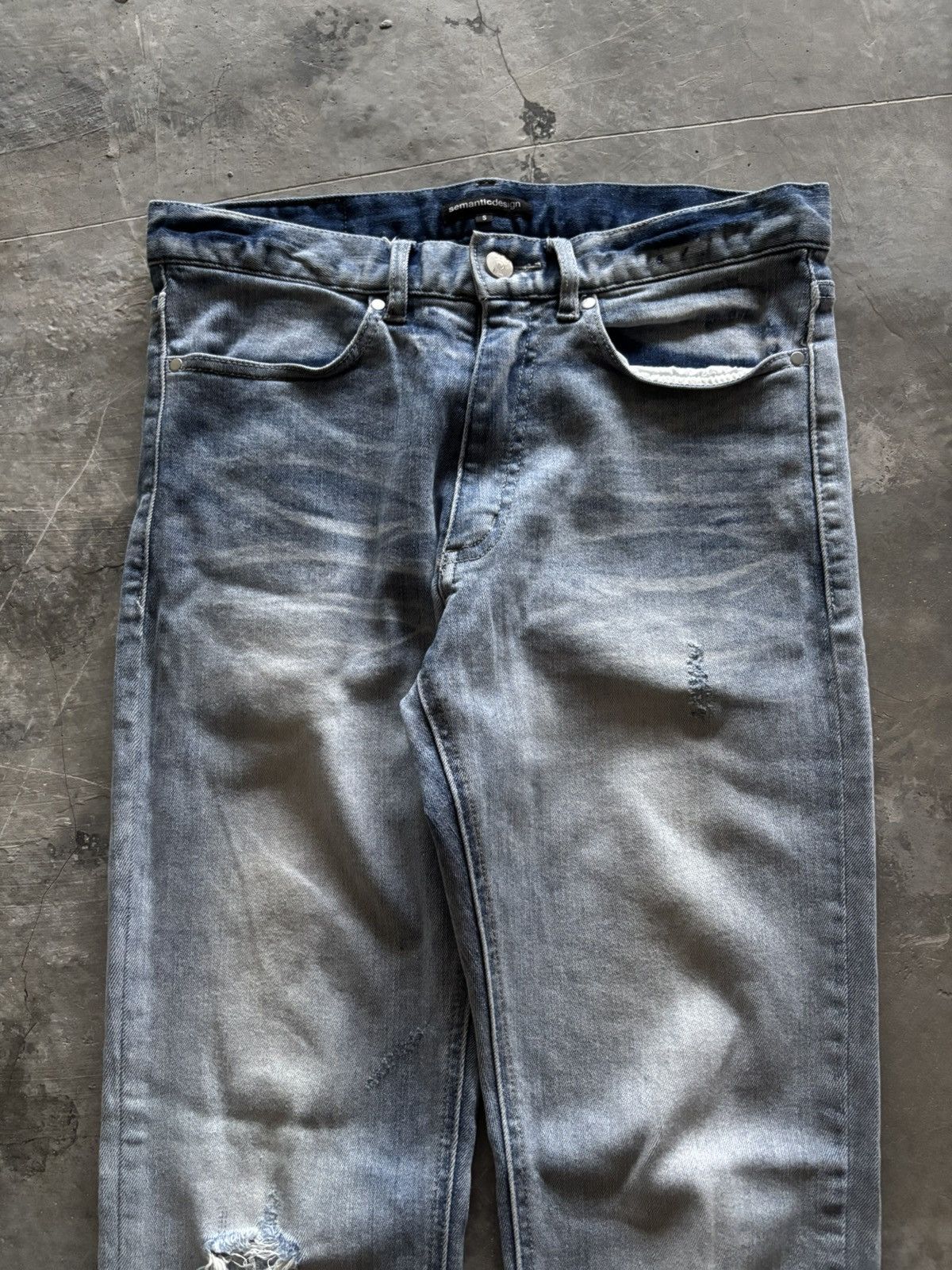 semanticdesign SEMANTIC DESIGN slim skinny hedi slimane style distressed Size US 29 - 2 Thumbnail