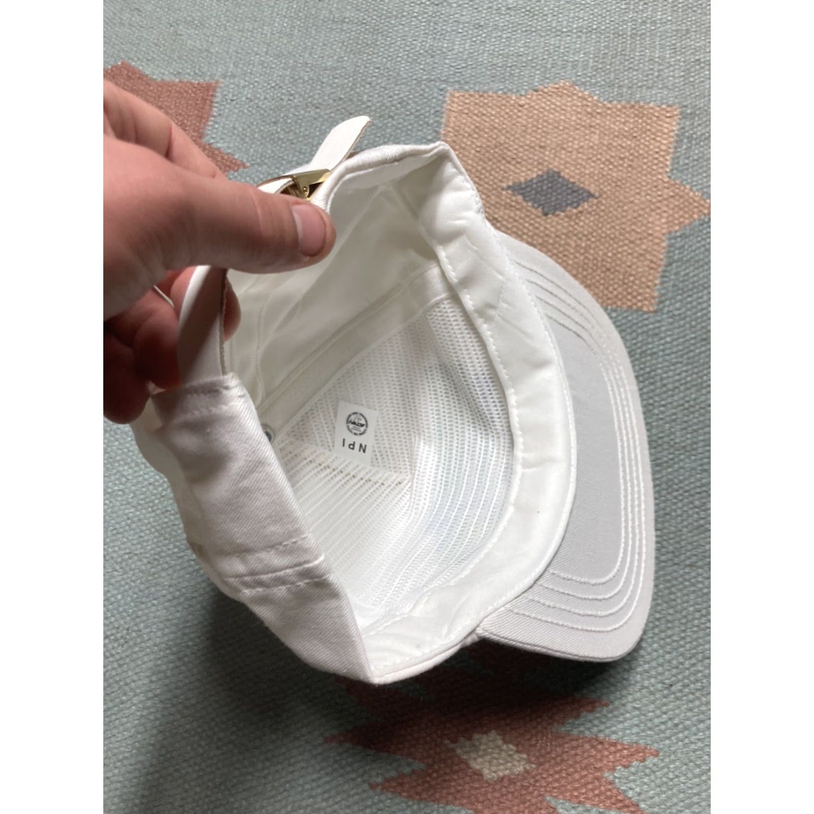 Vintage VINTAGE General Motors Strapback Hat Men Adjustable White USA health & safety UAW automobile truck cap Size ONE SIZE - 7 Thumbnail