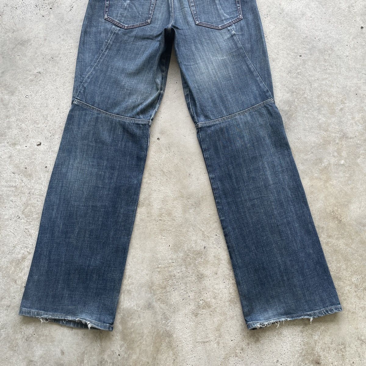 Marithe + Francois Girbaud Vintage Marithe Francois Girbaud FLARE Faded Jeans Pants Size US 35 - 10 Thumbnail