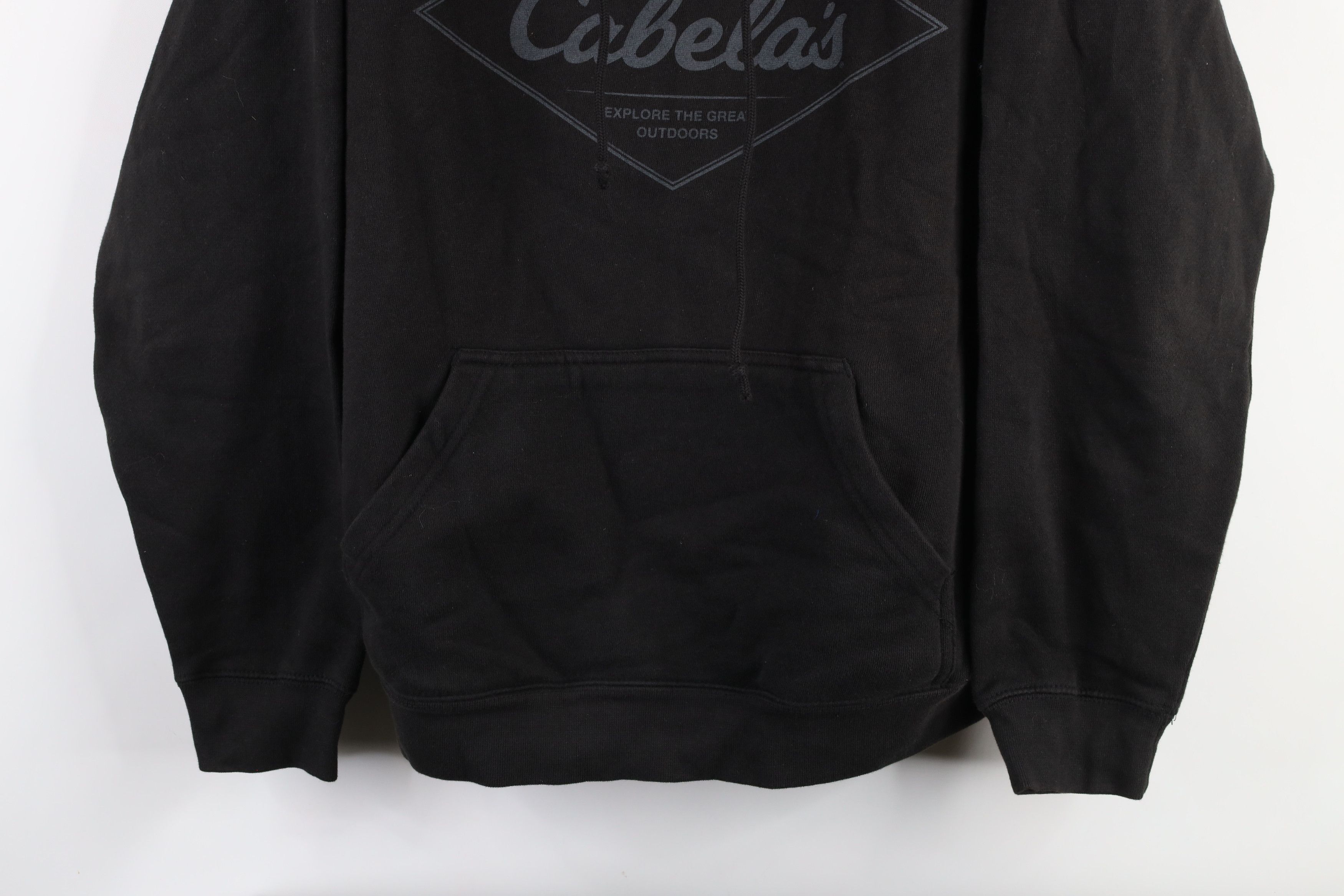 Cabelas × Vintage Vintage Cabelas Out Nature Tree Hoodie Sweatshirt Black Size US XL / EU 56 / 4 - 3 Thumbnail