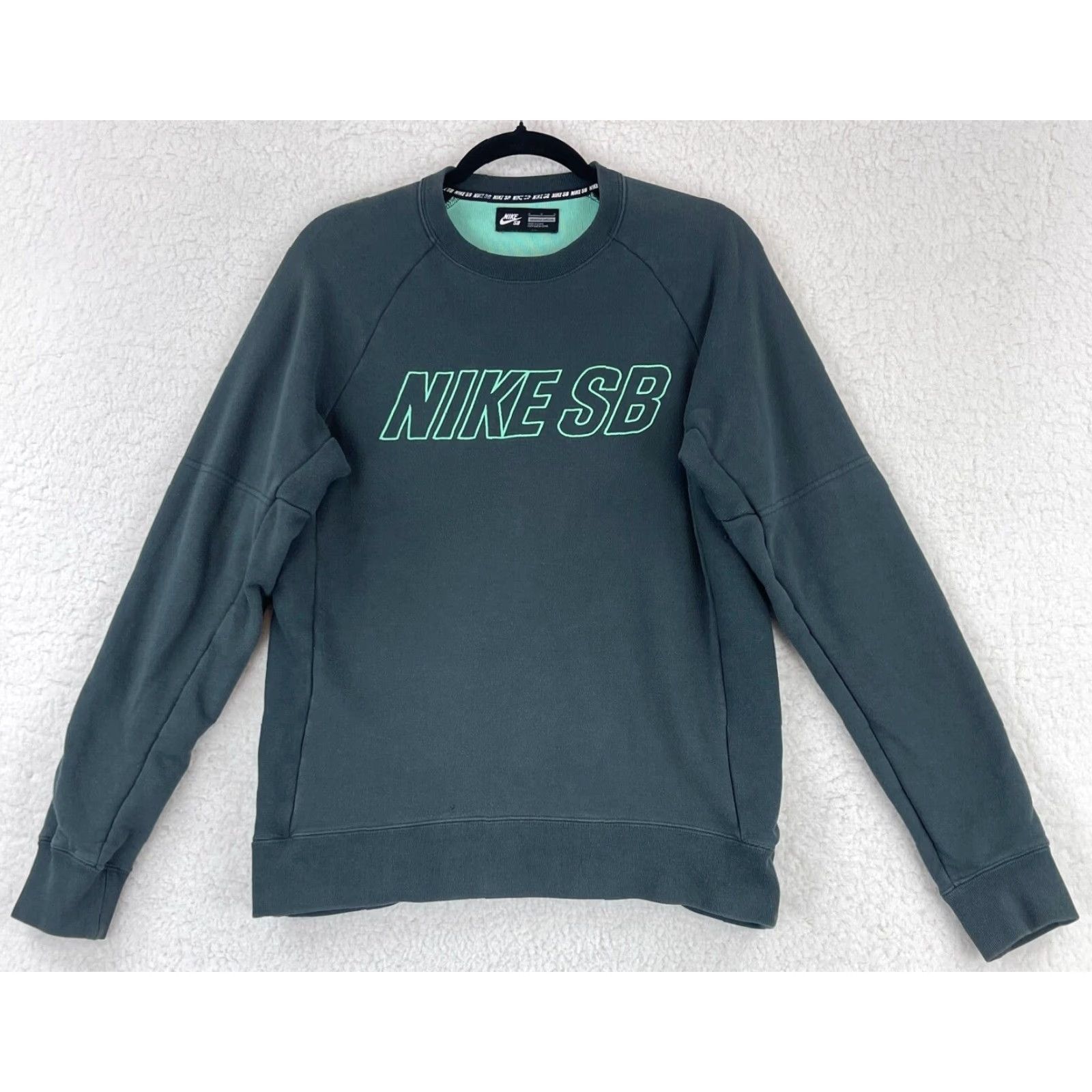 Nike Nike SB Sweater Mens Medium Green Crew Neck Long Sleeve Knit Pullover Casual Size US M / EU 48-50 / 2 - 2 Thumbnail