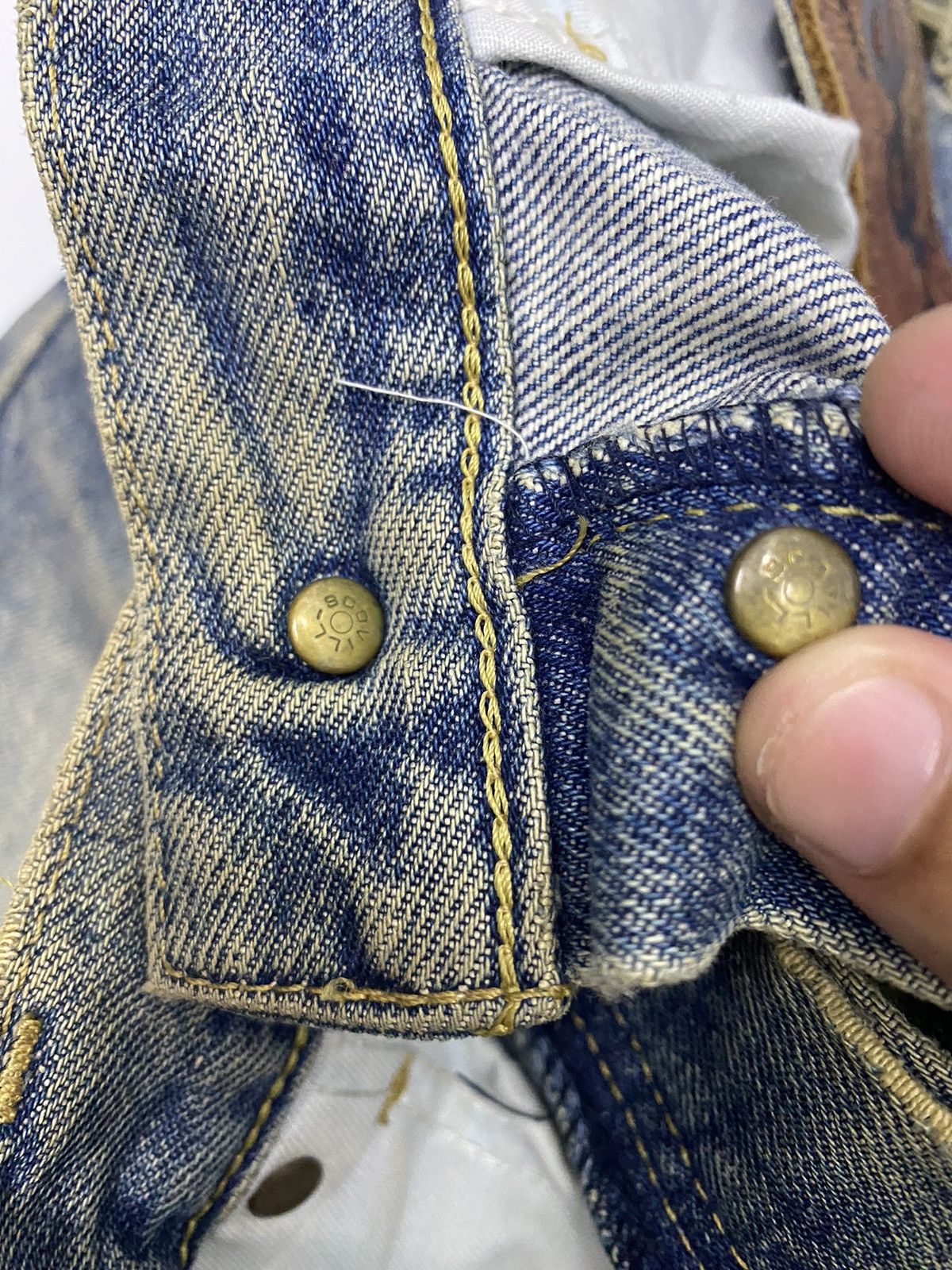 Lee VINTAGE LEE RIDERS SCOVILL SANFORIZED DISTRESSED DENIM JEANS Size US 28 / EU 44 - 12 Thumbnail
