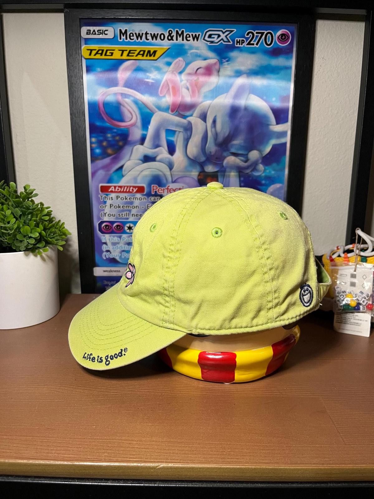 Life is Good Life is Good Yellow Embroidered Flower Baseball Cap Size ONE SIZE - 2 Thumbnail