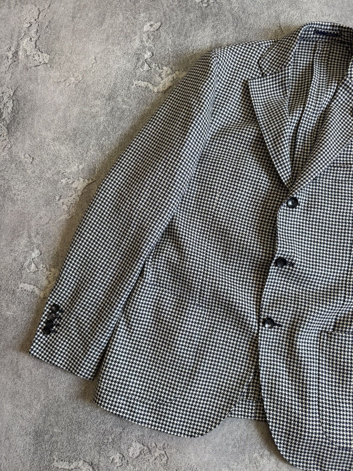 Lardini Lardini 50size Dogtooth blazer button up jacket casual Size US M / EU 48-50 / 2 - 6 Thumbnail